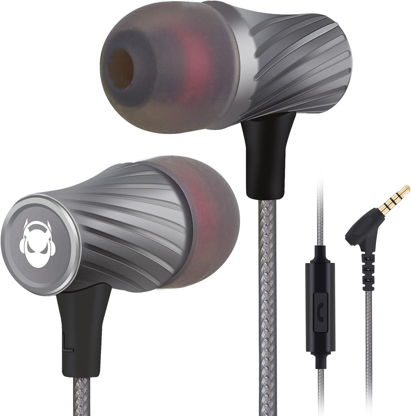 MINDBEAST Super Bass Earbuds: Noise Cancelling, Deep Bass, Mic | Great for Gaming, Travel, Work