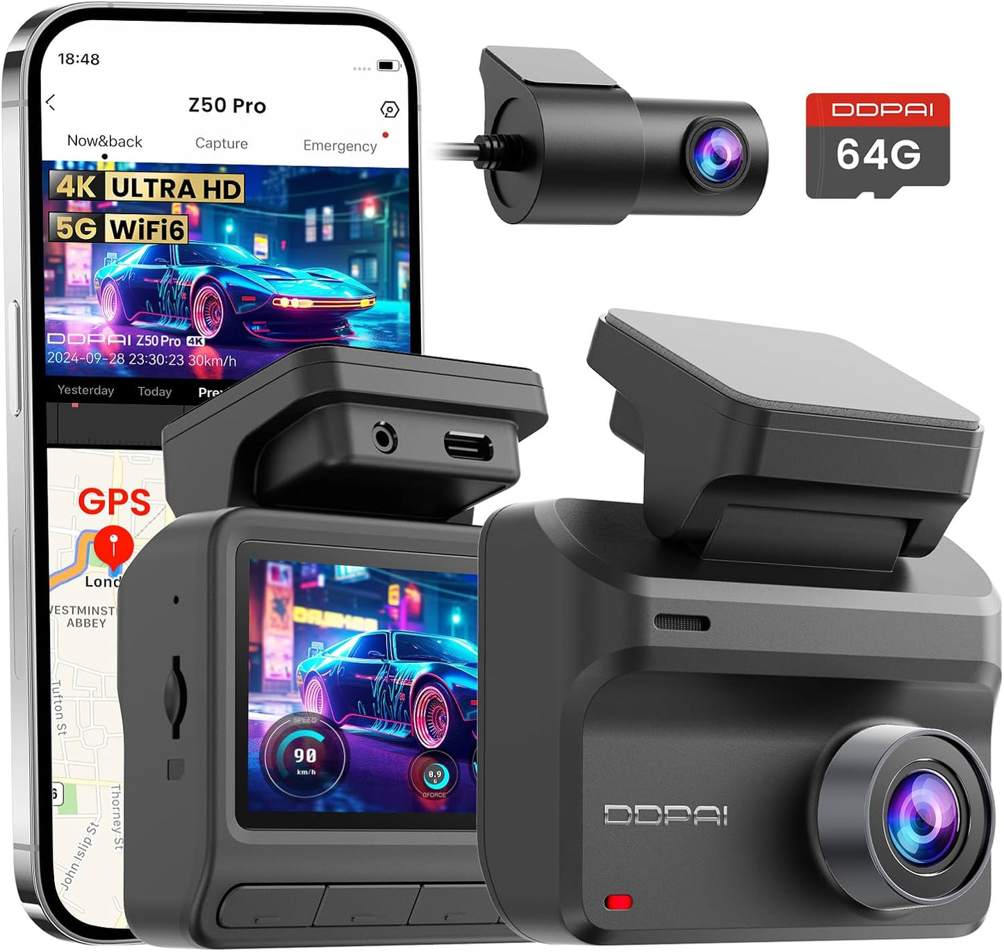 DDPAI Z50 Pro 4K Dash Cam: Ultimate Protection!