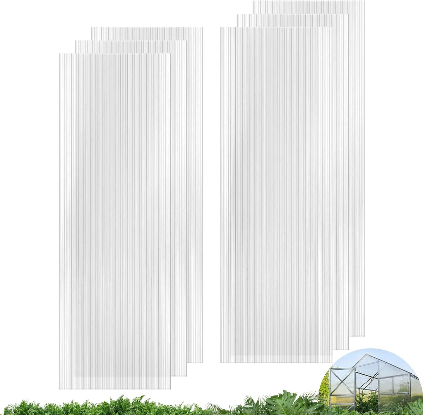 UMIG 6 PCS Polycarbonate Greenhouse Panels for Optimal Growth