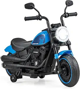 Costzon Kids Motorcycle with Detachable Training Wheels & Music