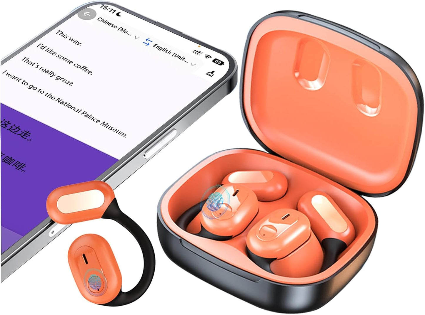 Real Time 144+ Language Translation Earbuds - MD50