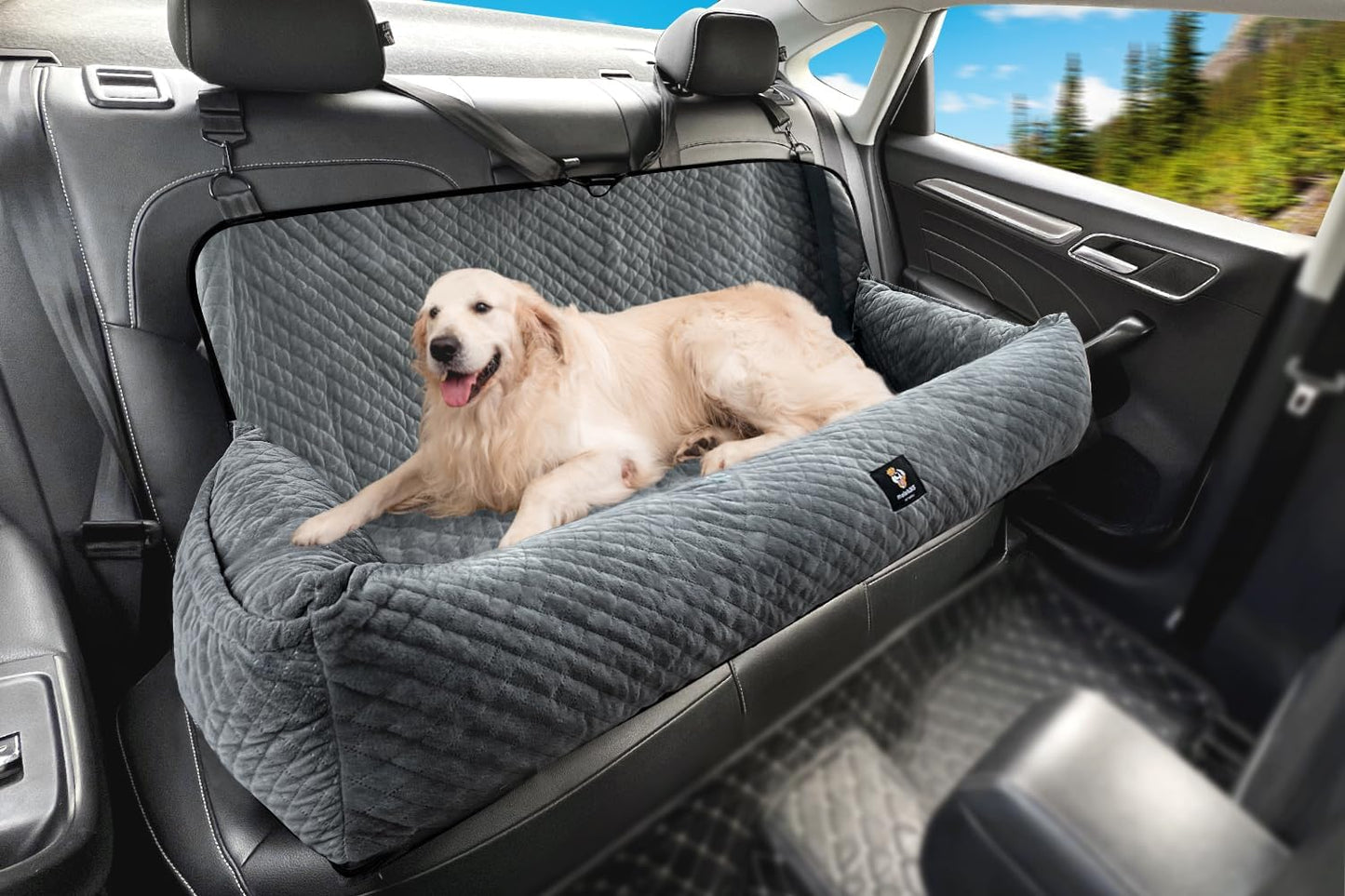 Dog Car Seat for Medium and Large Dogs Under 100 Lbs
