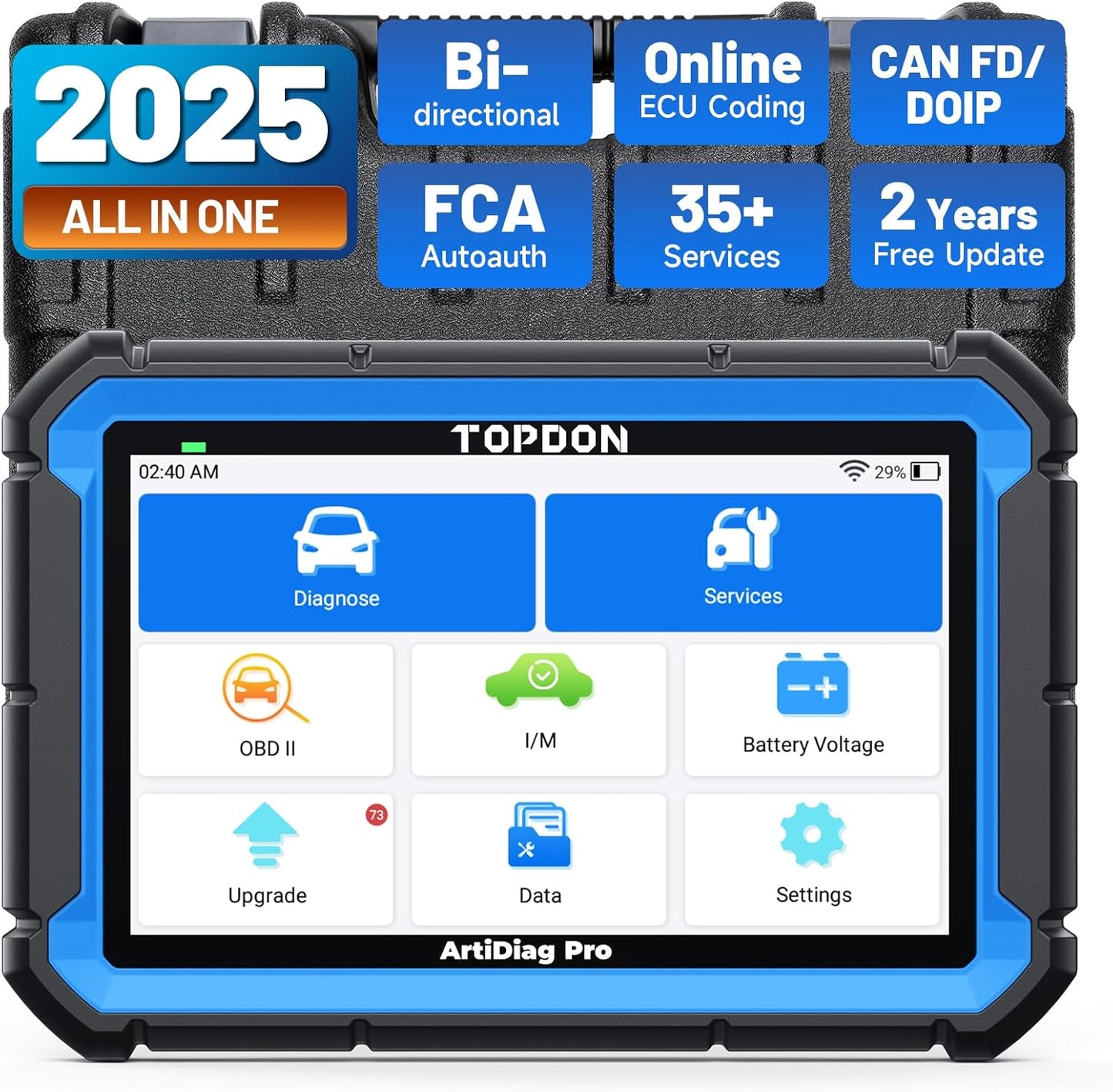 TOPDON ArtiDiag Pro OBD2 Scanner Tool for Advanced Diagnostics