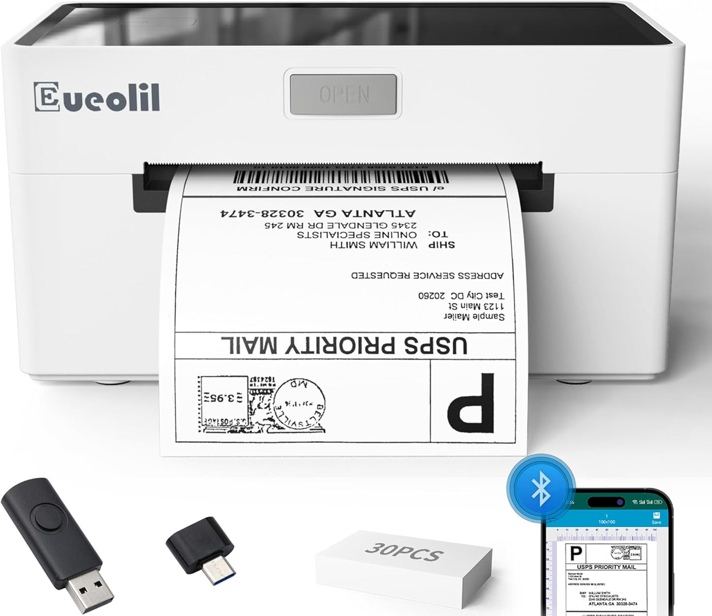 Bluetooth Thermal Label Printer for Small Business Needs