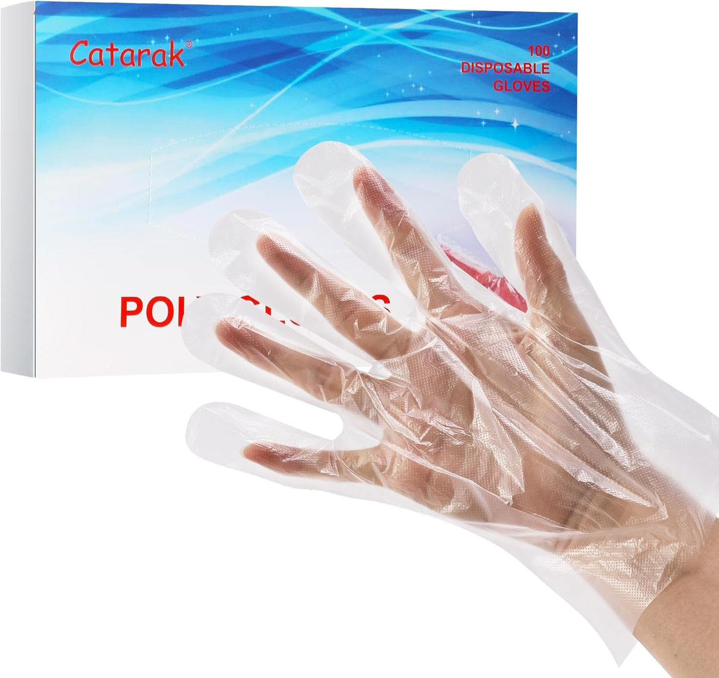 Compact 100 Clear Poly Gloves | Latex-Free | Multi-Use