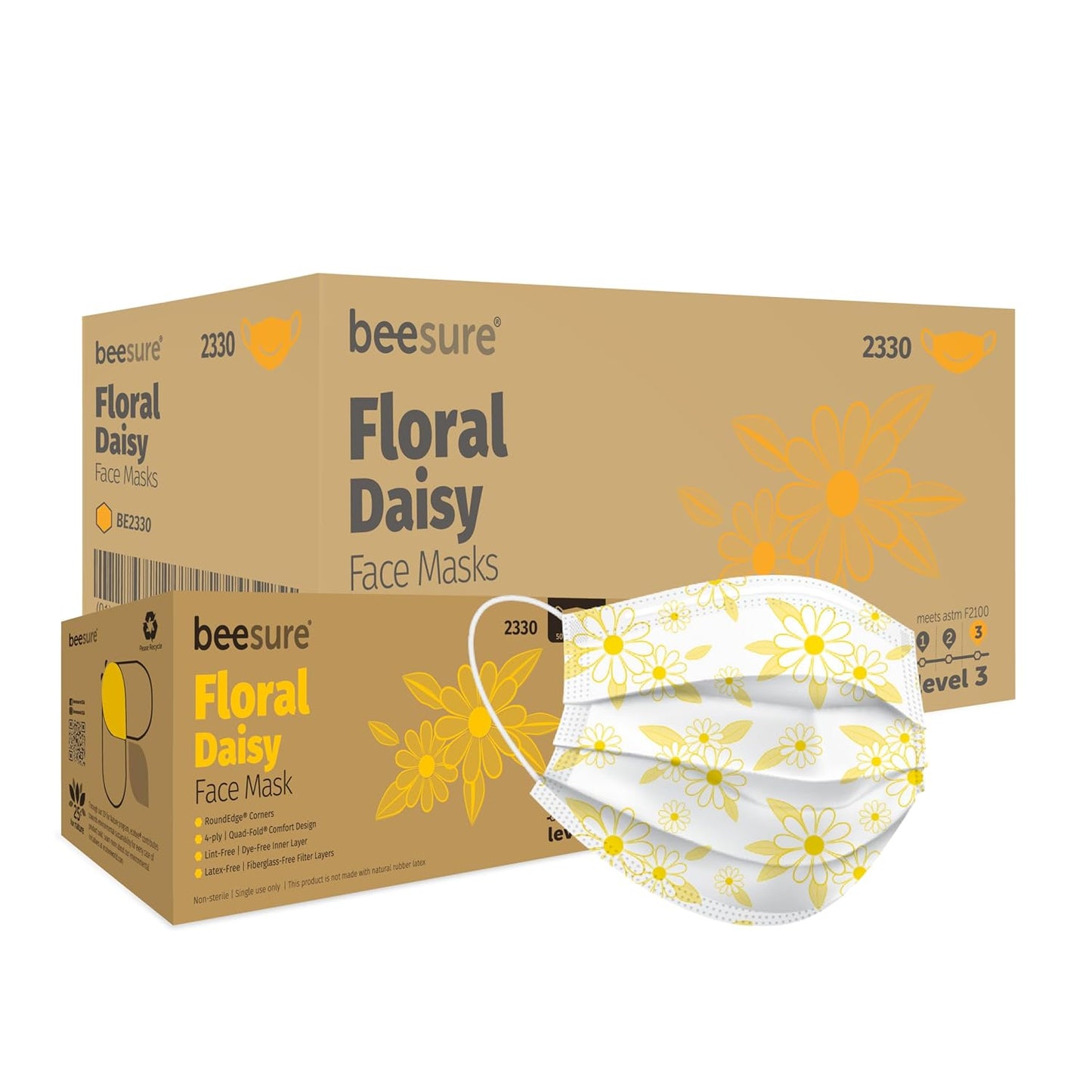 BeeSure BE2330case Floral Face Masks for Comfort and Safety