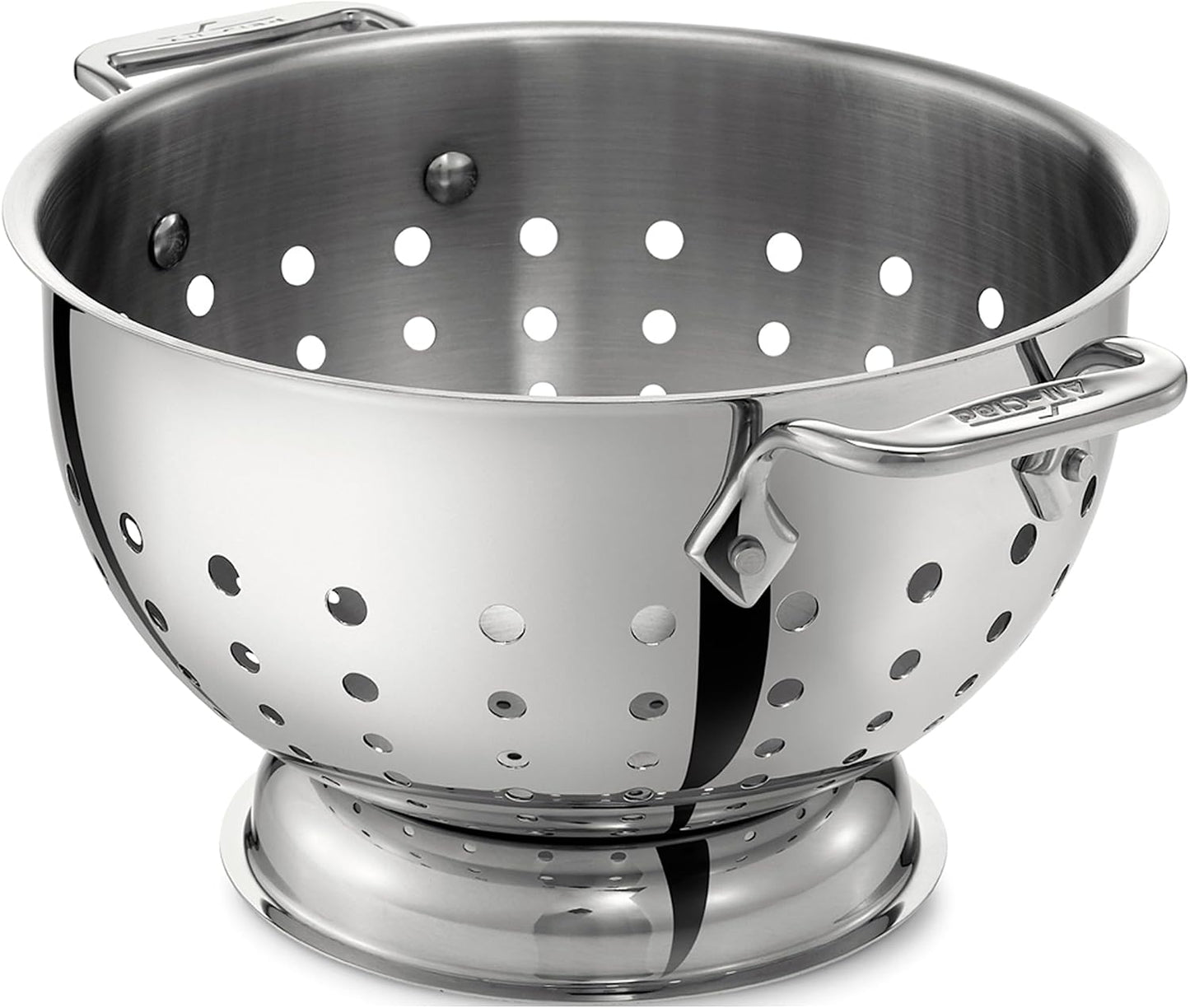 Stainless Steel Colander 5 Quart Strainer for Fast Draining