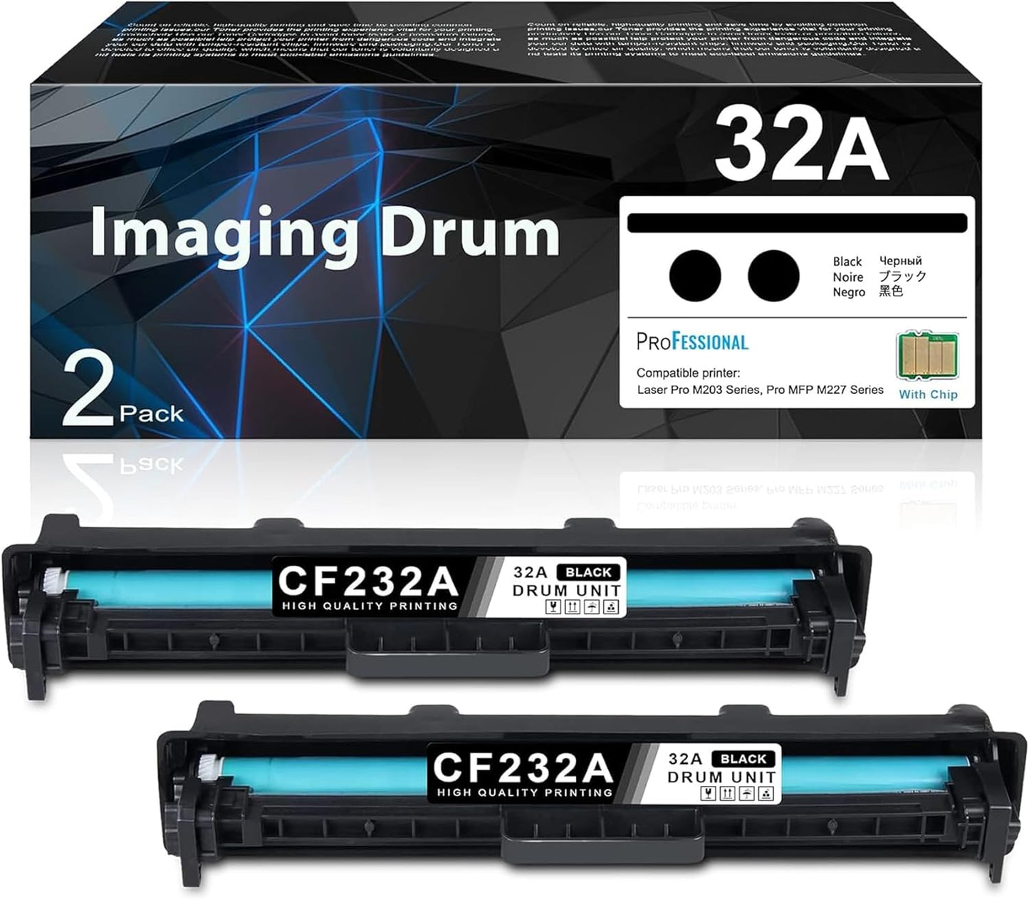 32A Imaging Drum Black Extra High-Yield 2-Pack for HP Printers