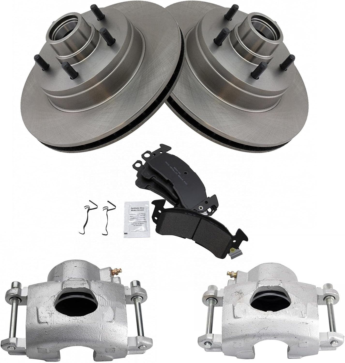 TRQ Front Brake Pad & Rotor Kit for Buick Roadmaster