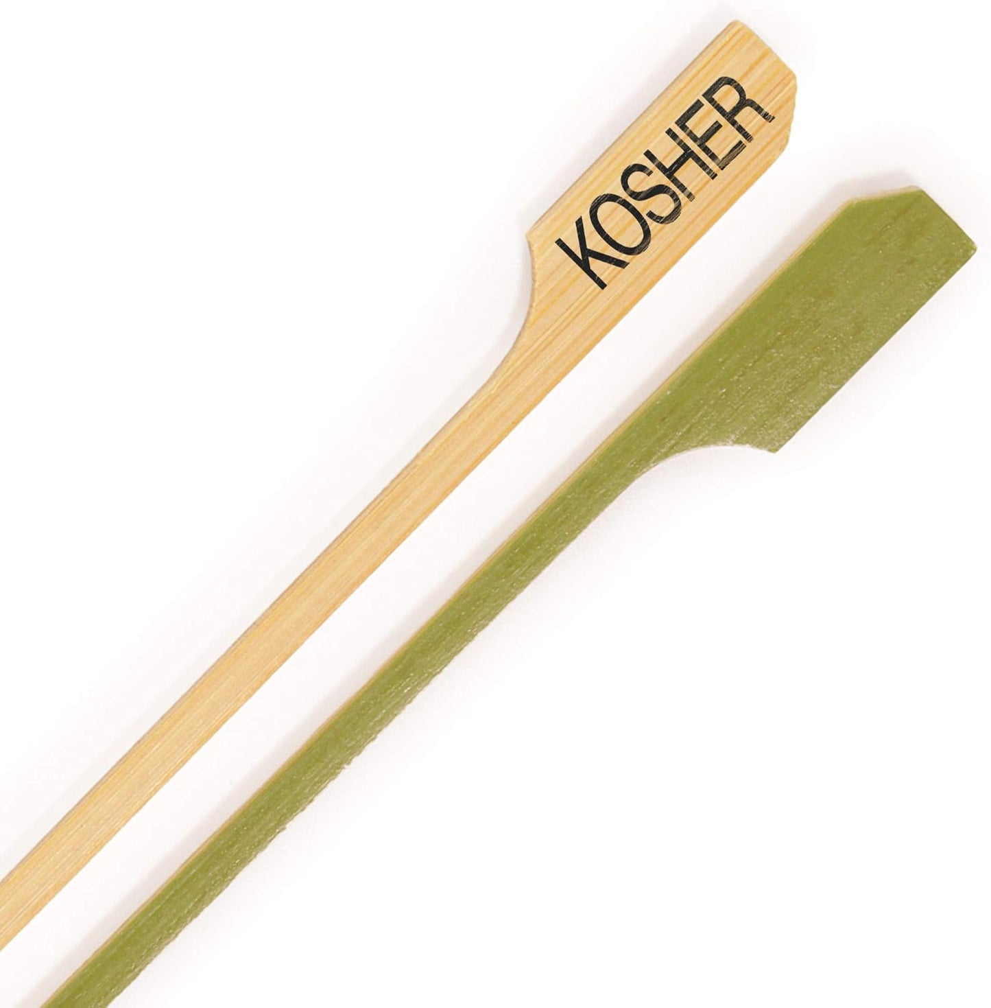 Kosher Marker Bamboo Paddle Skewer Picks - 3.5 in - 1,000 Count