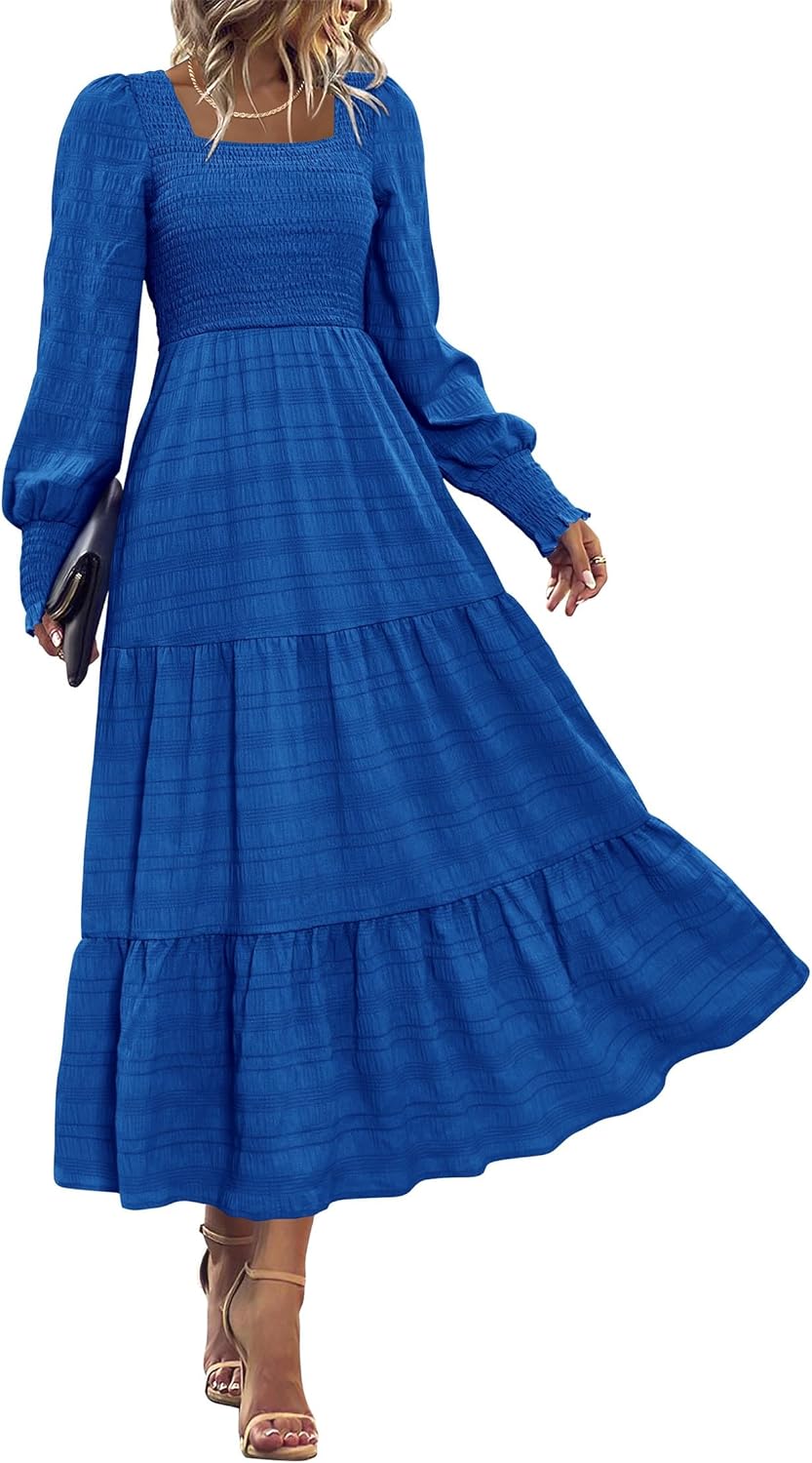 KIRUNDO Fall Dresses for Women 2025: Elegant Maxi Styles