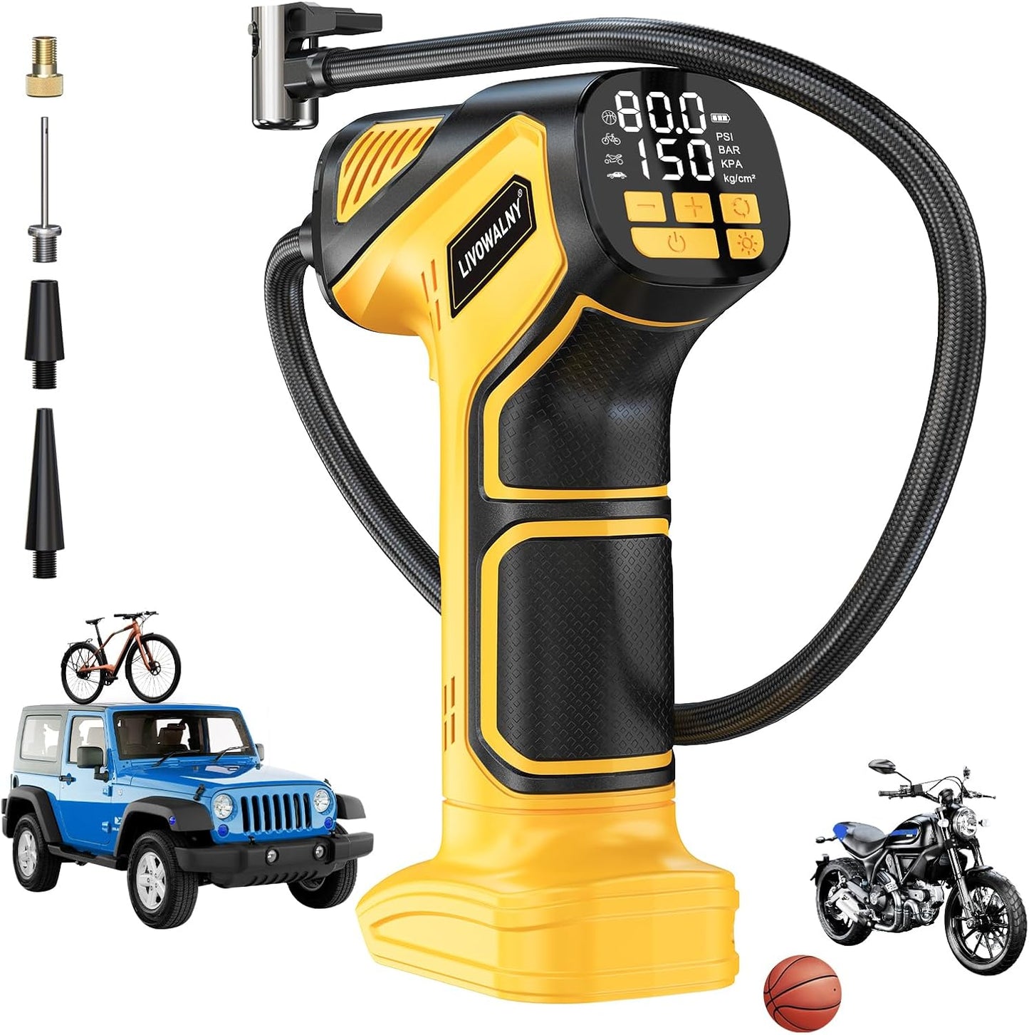 Dewalt 20V Cordless Tire Inflator - 150PSI Power