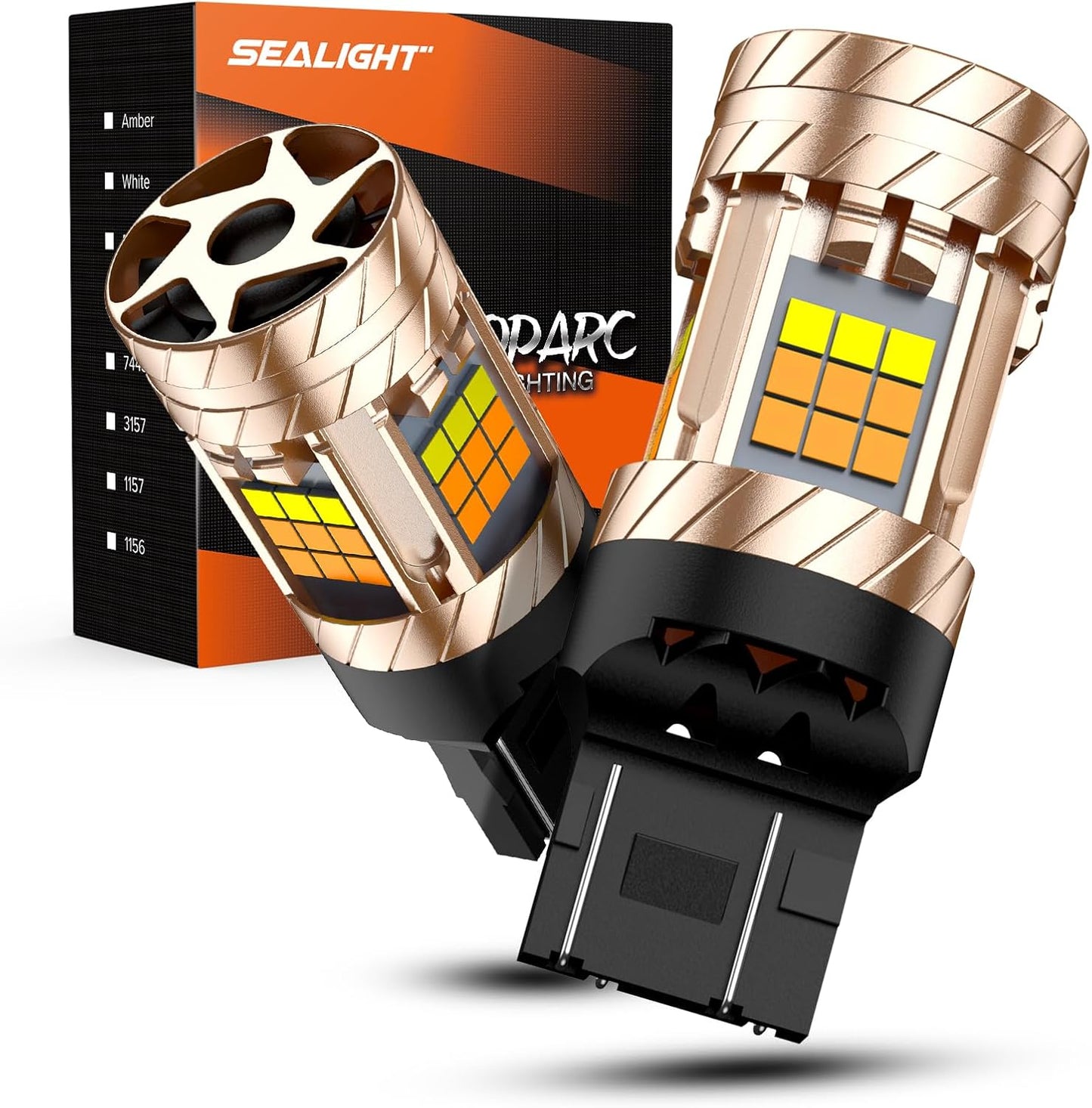 SEALIGHT 7443 7440 LED Bulb Switchback Dual Color for Vehicles