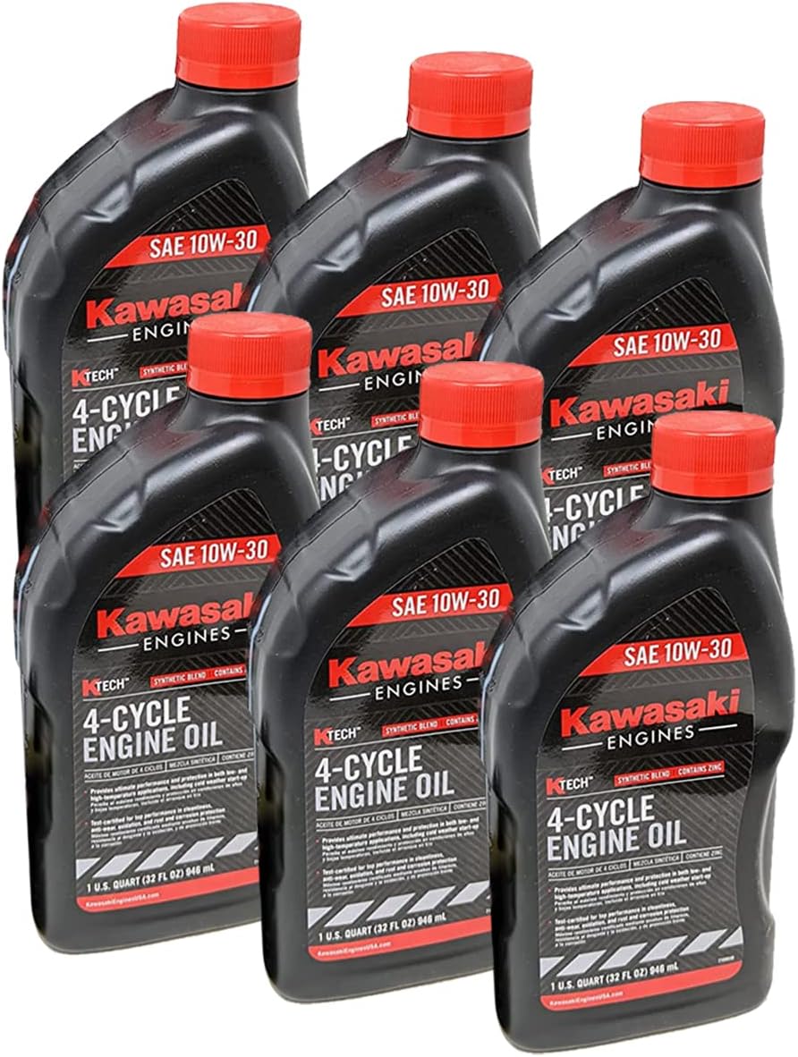Kawasaki 4 Cycle Engine Oil 10W-30 Pack of 6 Quarts Review