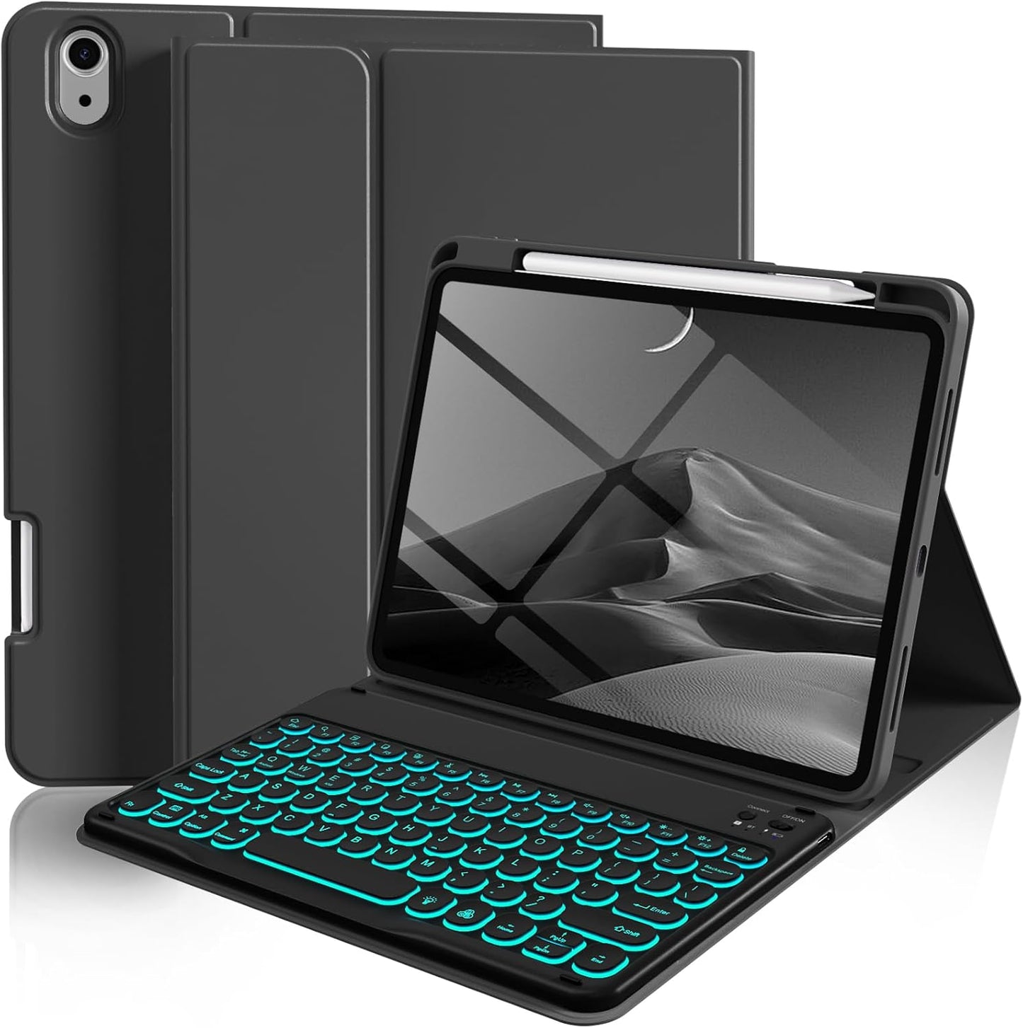 Kenke iPad 11/10th Gen Case with Wireless Keyboard and Backlight