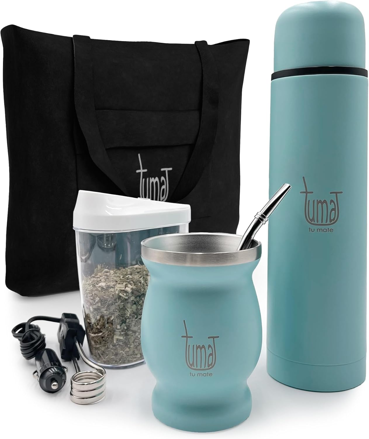 Complete Yerba Mate Kit with Stainless Steel Cup and Thermos