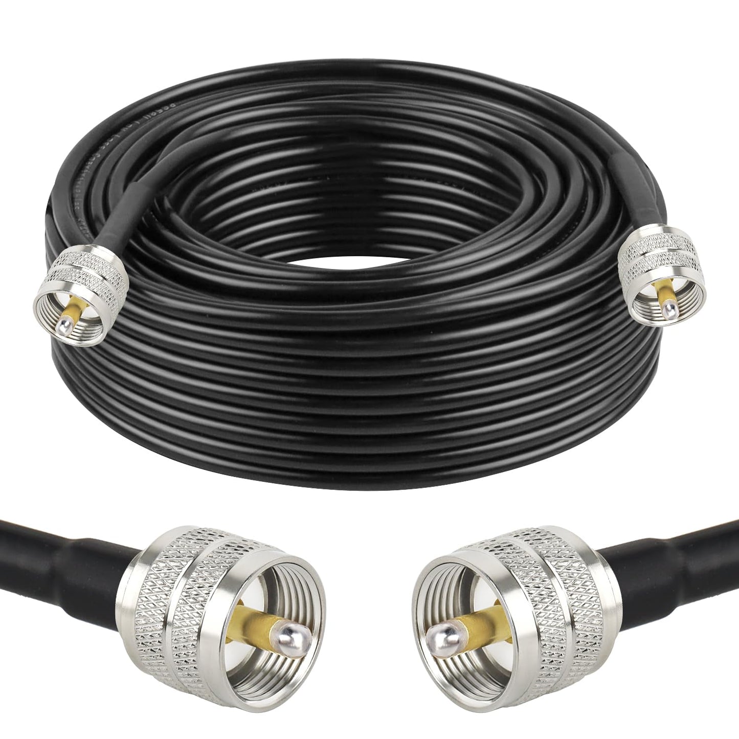 XRDS -RF RG58 Coax CB Cable 75FT for Reliable Signal Transmission