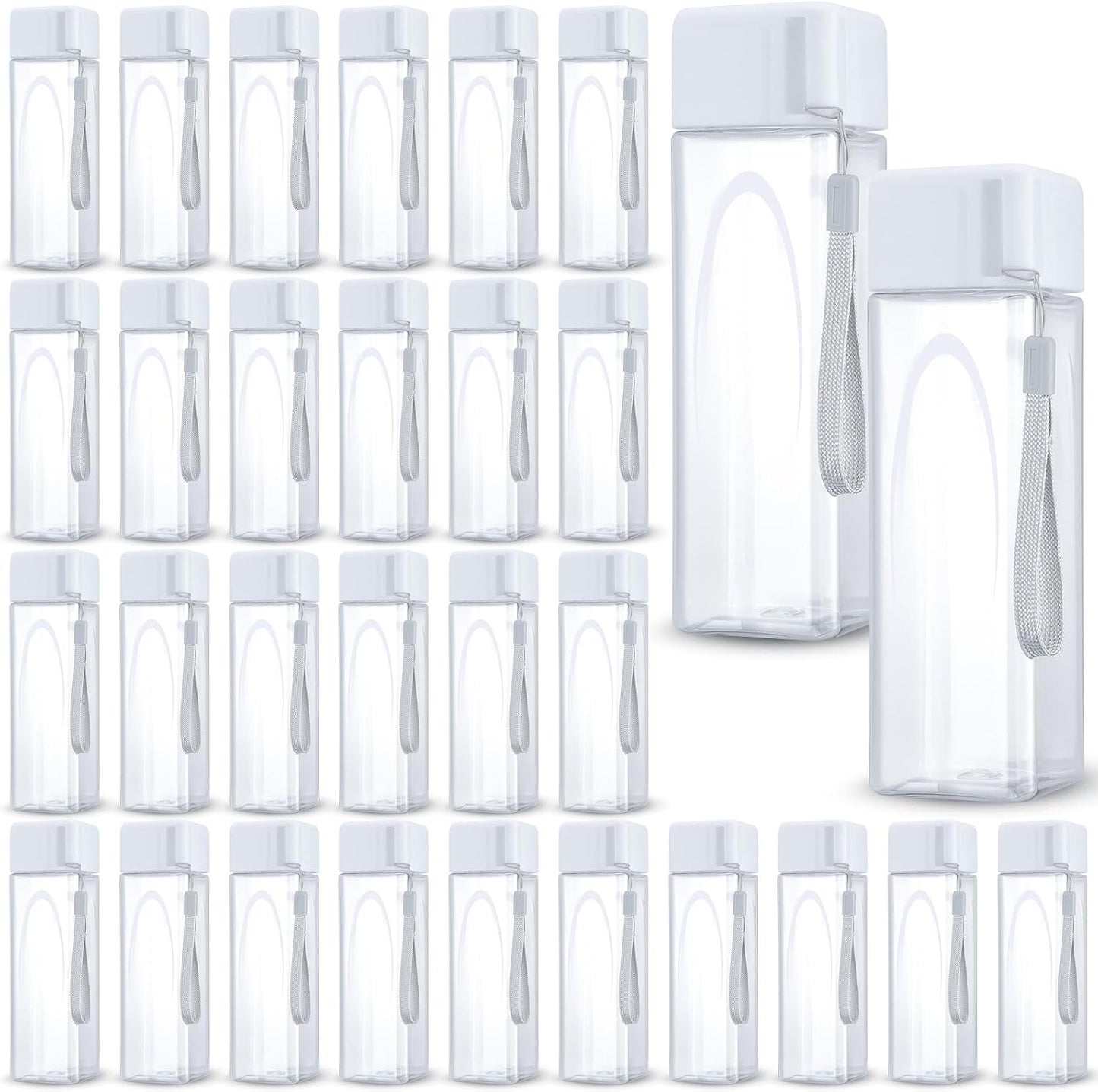 Mifoci 30 Pcs Water Bottles Bulk for Kids and Adults Reusable