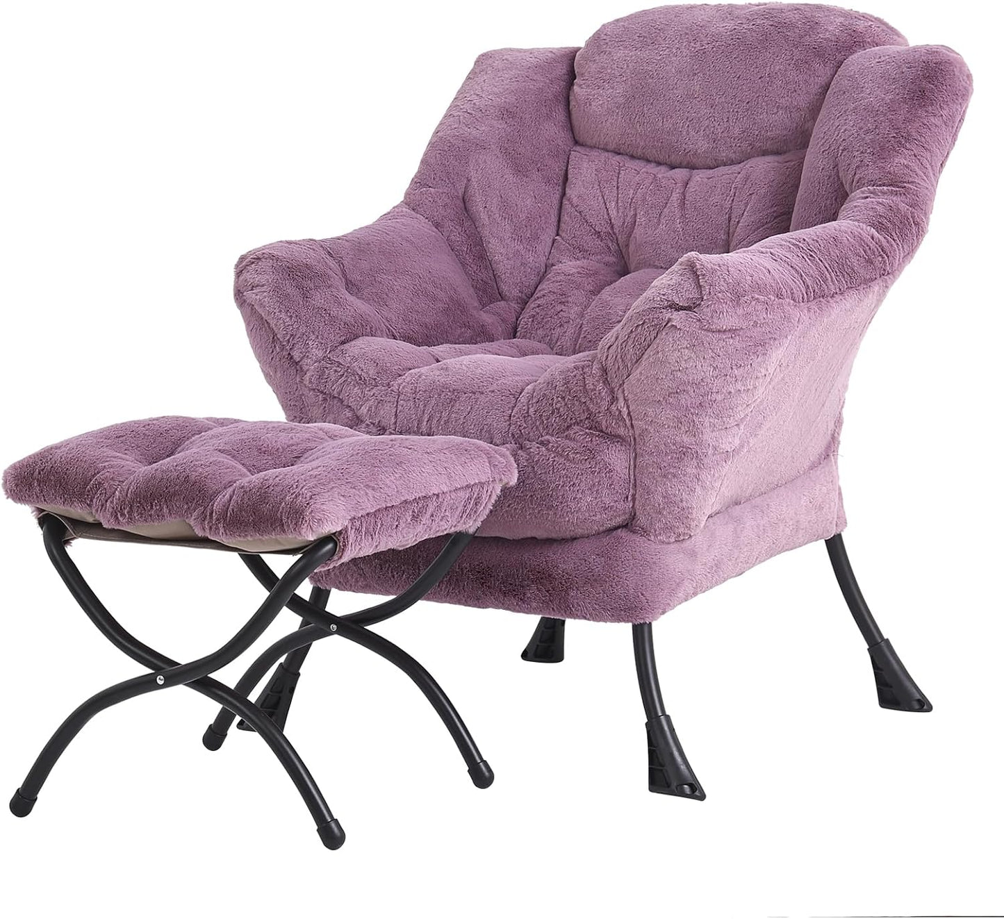 Tiita Lazy Chair with Ottoman for Comfy Living Room Relaxation