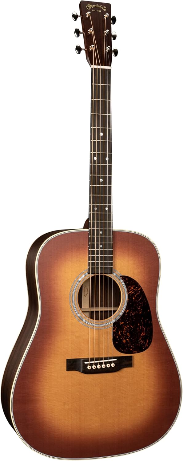 Martin D-28 Satin Acoustic Guitar - Rich Amberburst Tone