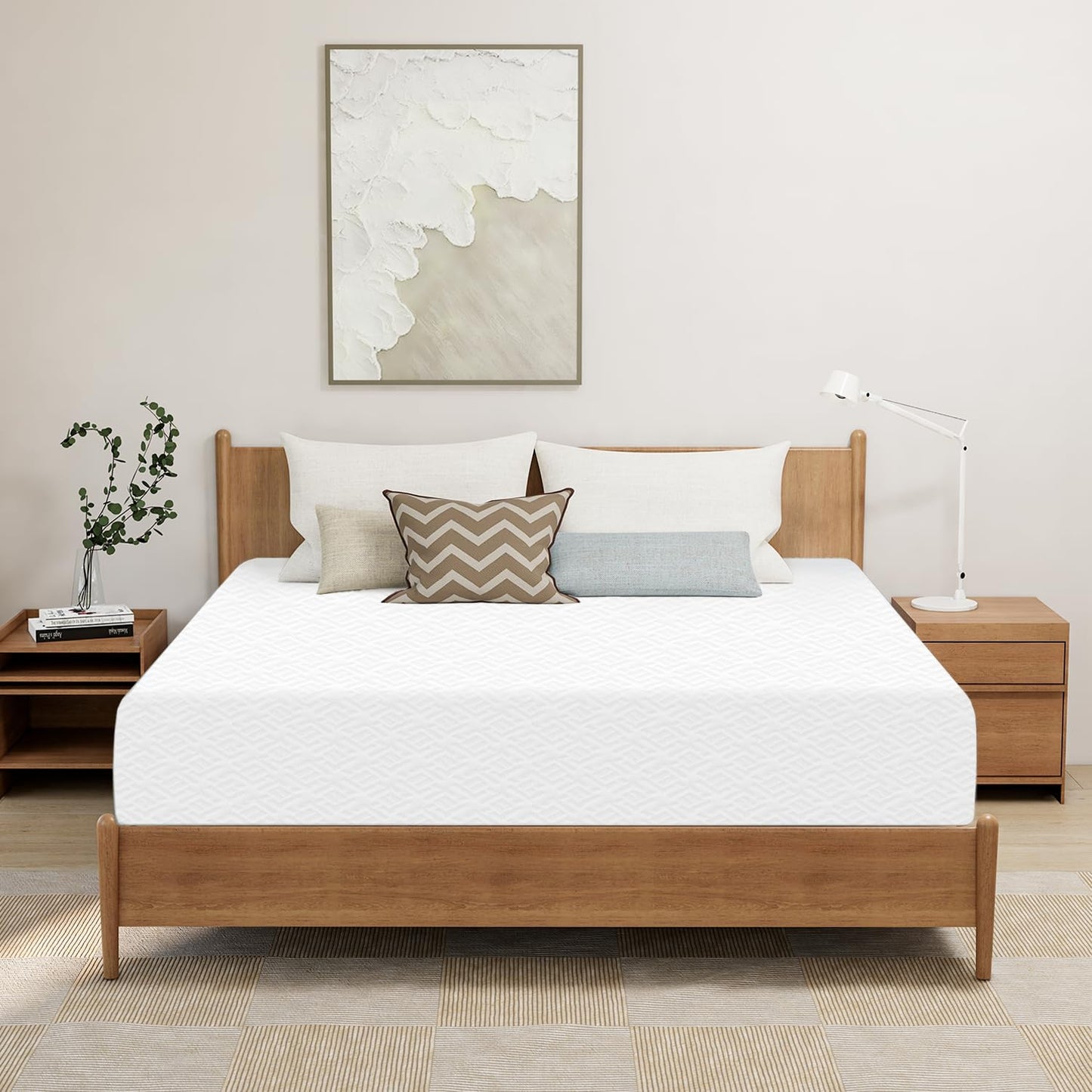 GAESTE 10 Inch King Green Tea Cooling Gel Memory Foam Mattress