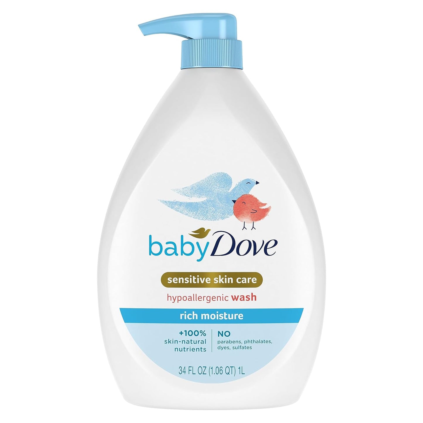 Baby Dove Sensitive Baby Wash, Tear-Free & Hypoallergenic