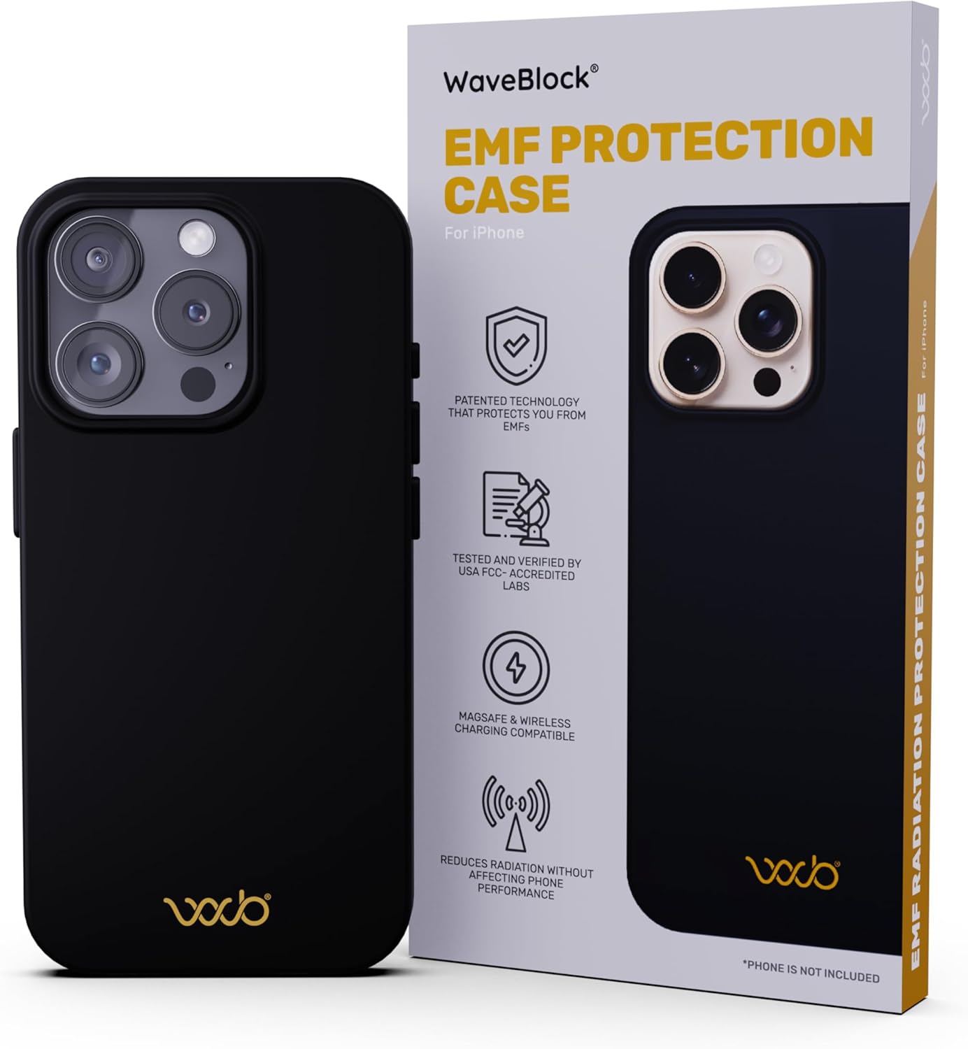 WAVEBLOCK EMF Protection iPhone Case for 5G Shielding