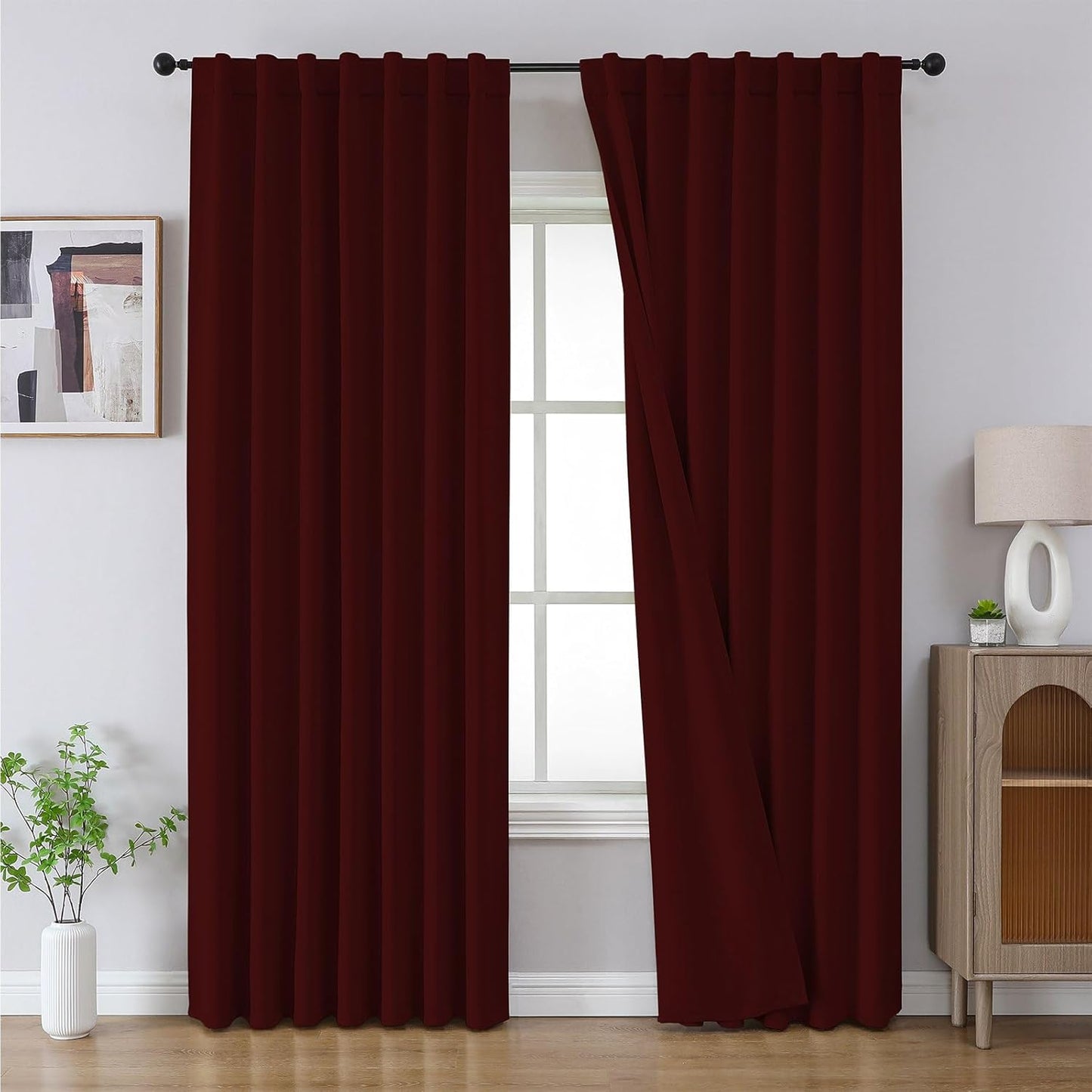 CUCRAF Blackout Curtains 96 Inches Length for Stylish Rooms