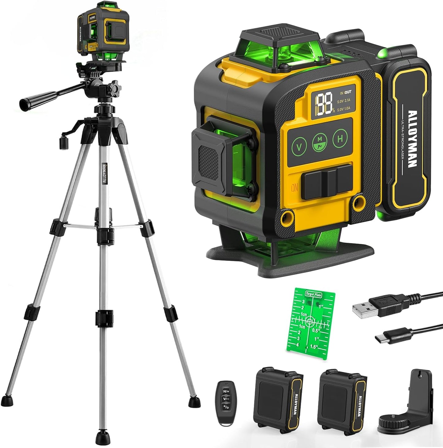 Alloyman 4x360 Self Leveling Laser Level for Home Renovation