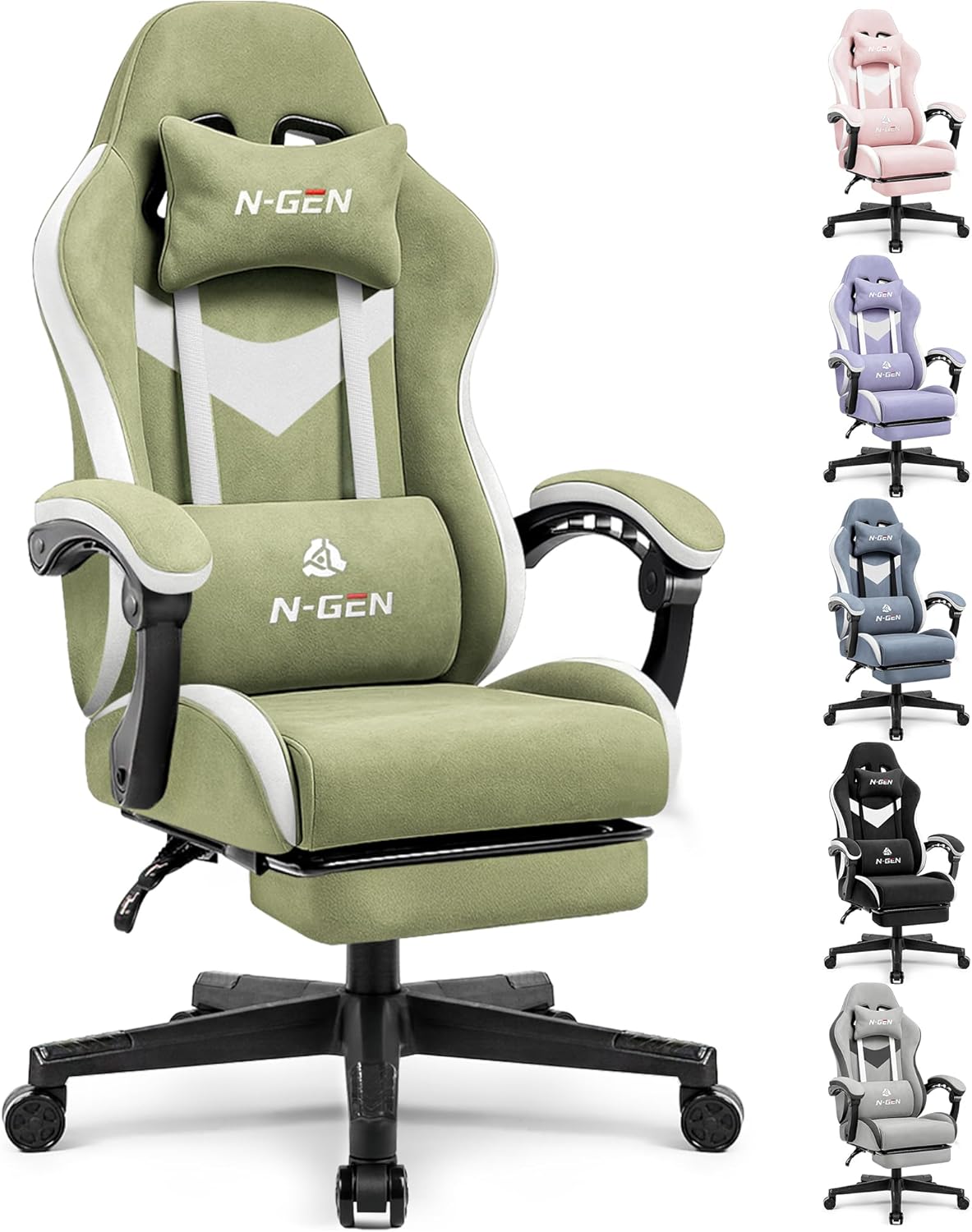 Ergonomic Gaming Chair with Lumbar Support and Adjustable Features
