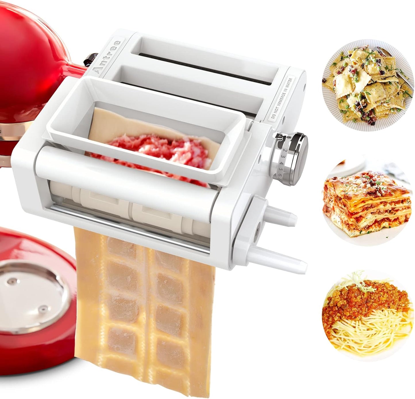 ANTREE 3-IN-1 Pasta Attachment for KitchenAid Stand Mixers