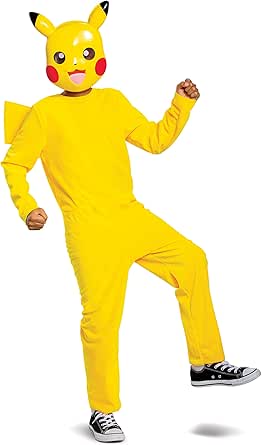 Pikachu Pokemon Classic Child Costume for Fun Dress-Up