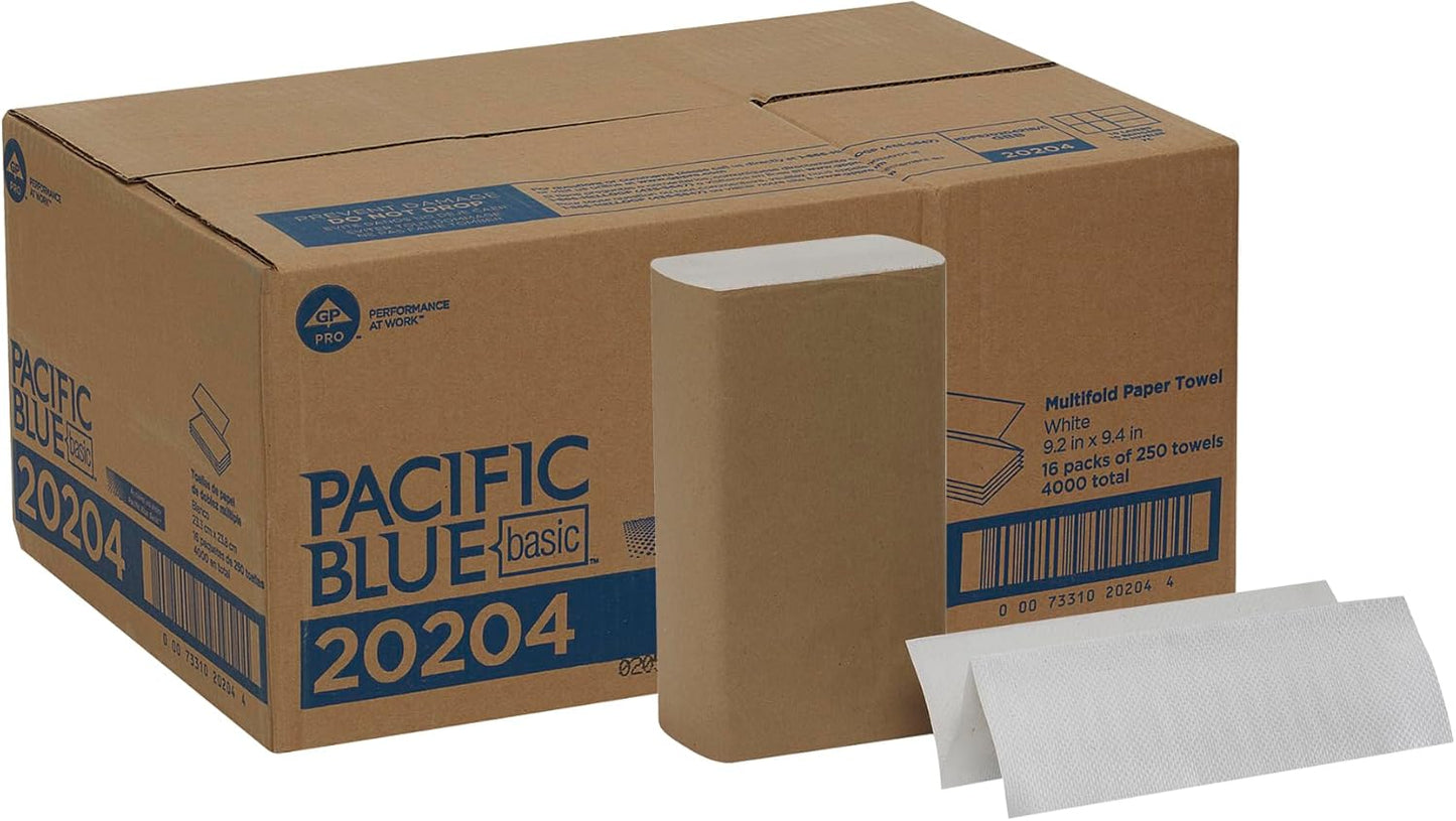 Pacific Blue Basic Multifold Paper Towels for Everyday Use
