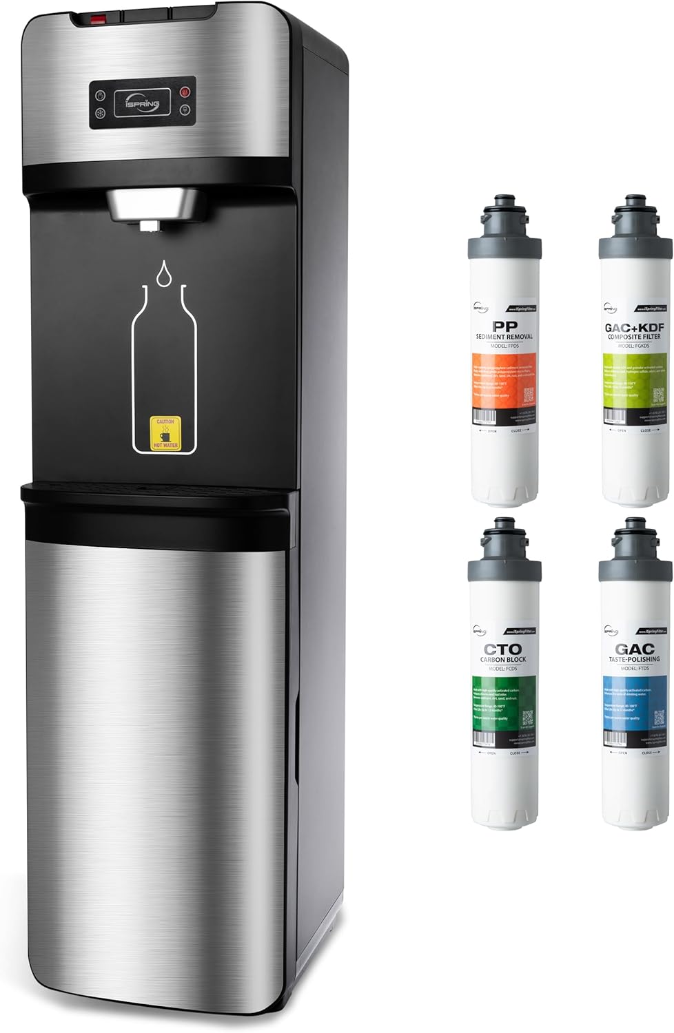 iSpring Bottleless Water Dispenser with 4-Stage Filtration System