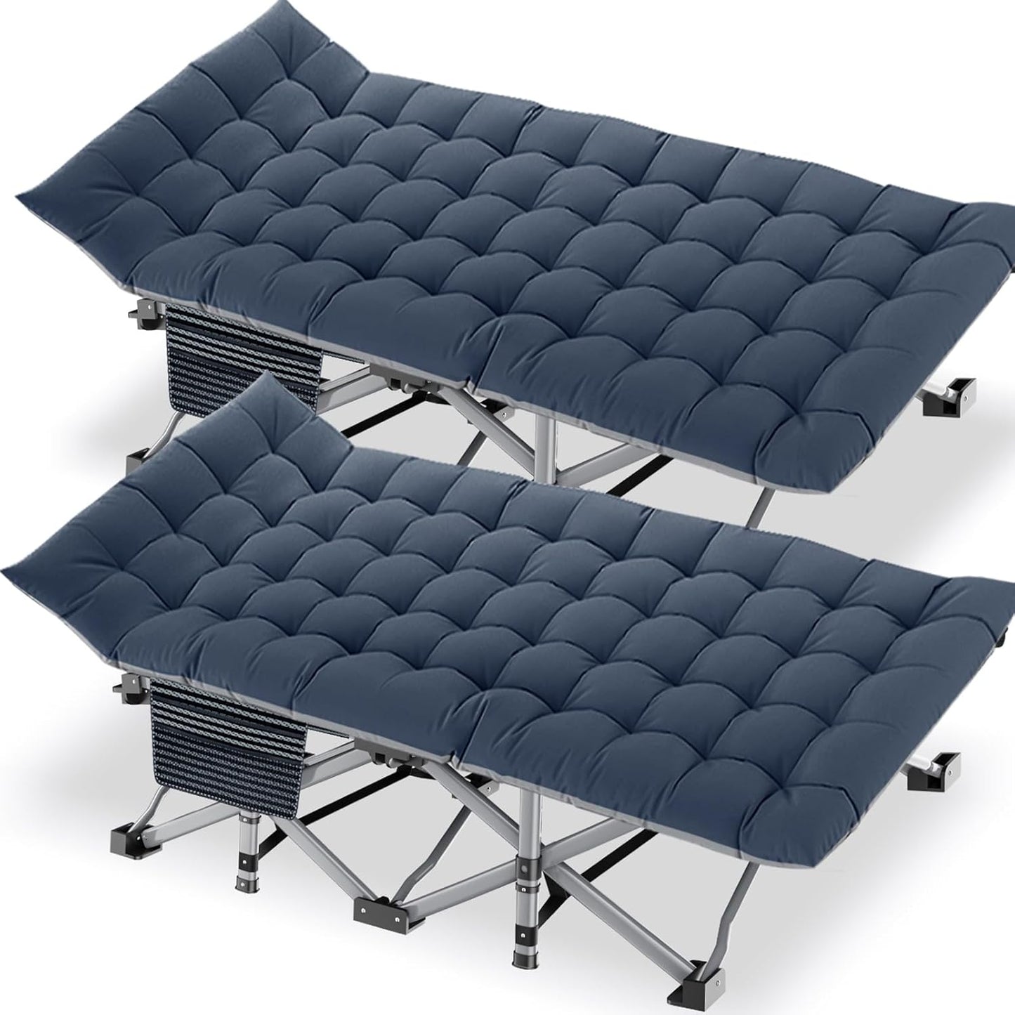 DoCred Oversized XXL Folding Camping Cot for Outdoor Comfort