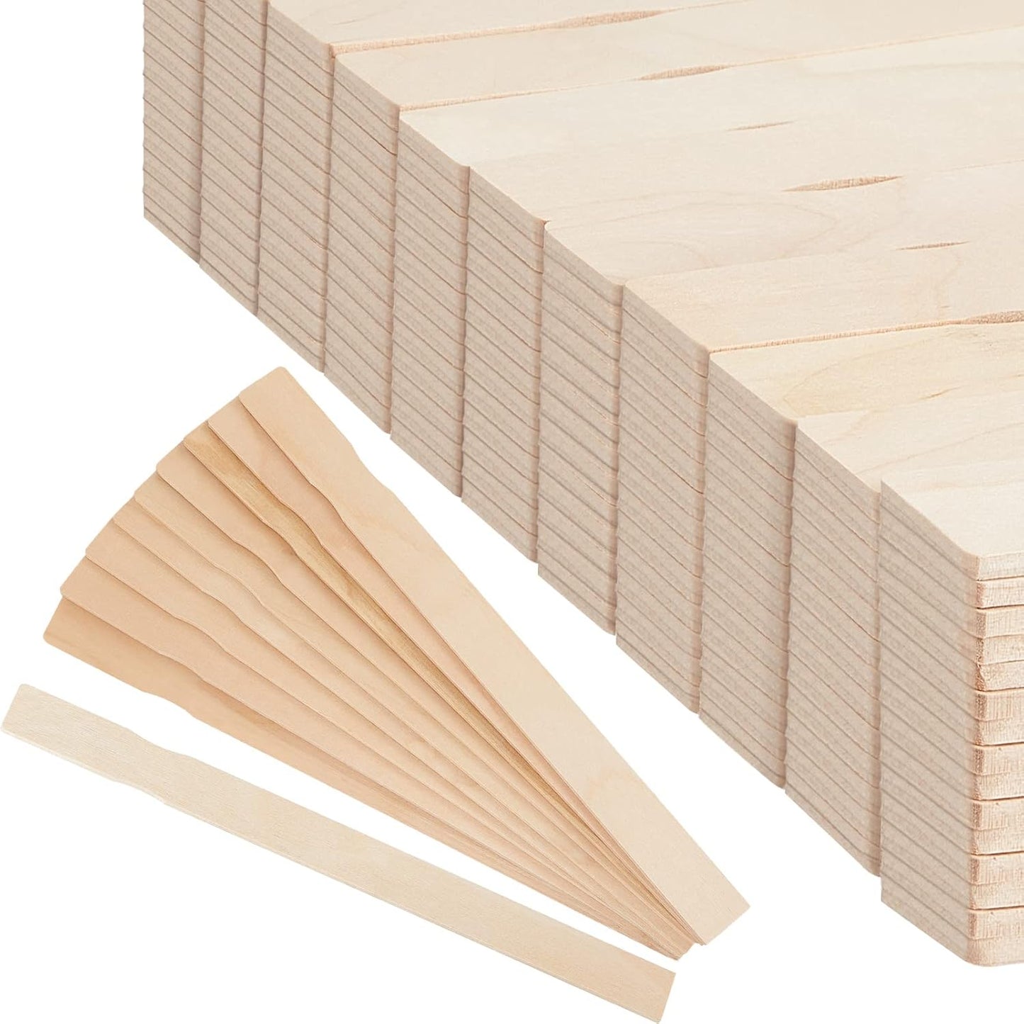 200 Pieces 12 Inch Wooden Paint Stir Sticks for Crafts and More