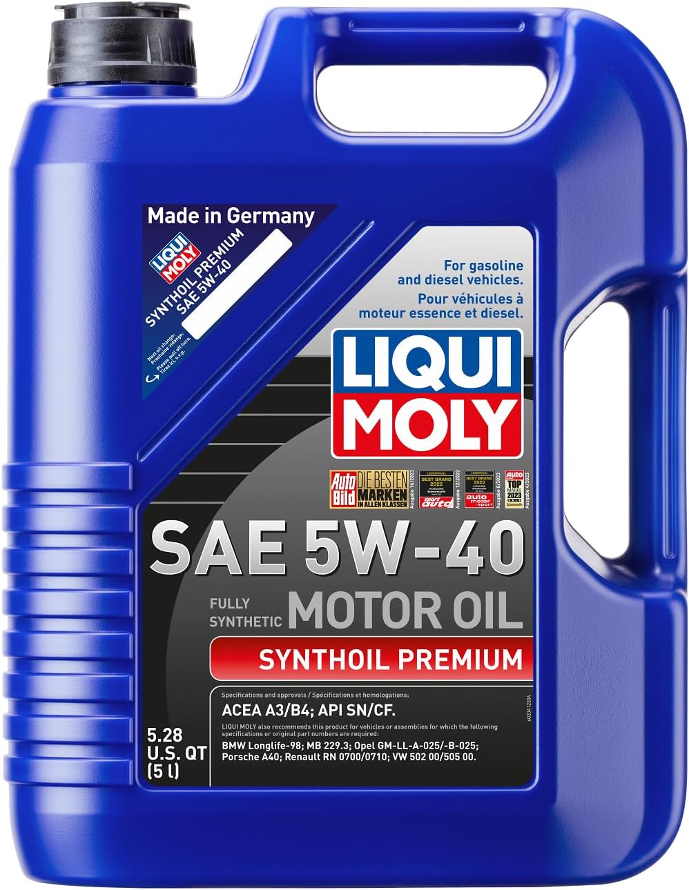 LIQUI MOLY Synthoil Premium SAE 5W-40 Fully Synthetic Engine Oil