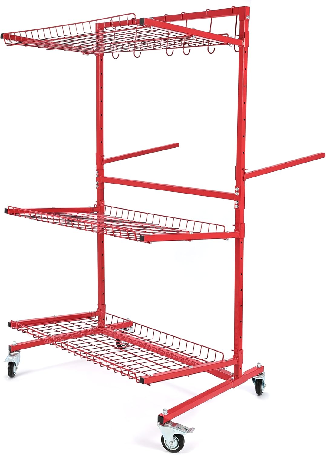 KUAFU Red Car Storage Rack: Organize Auto Body Parts