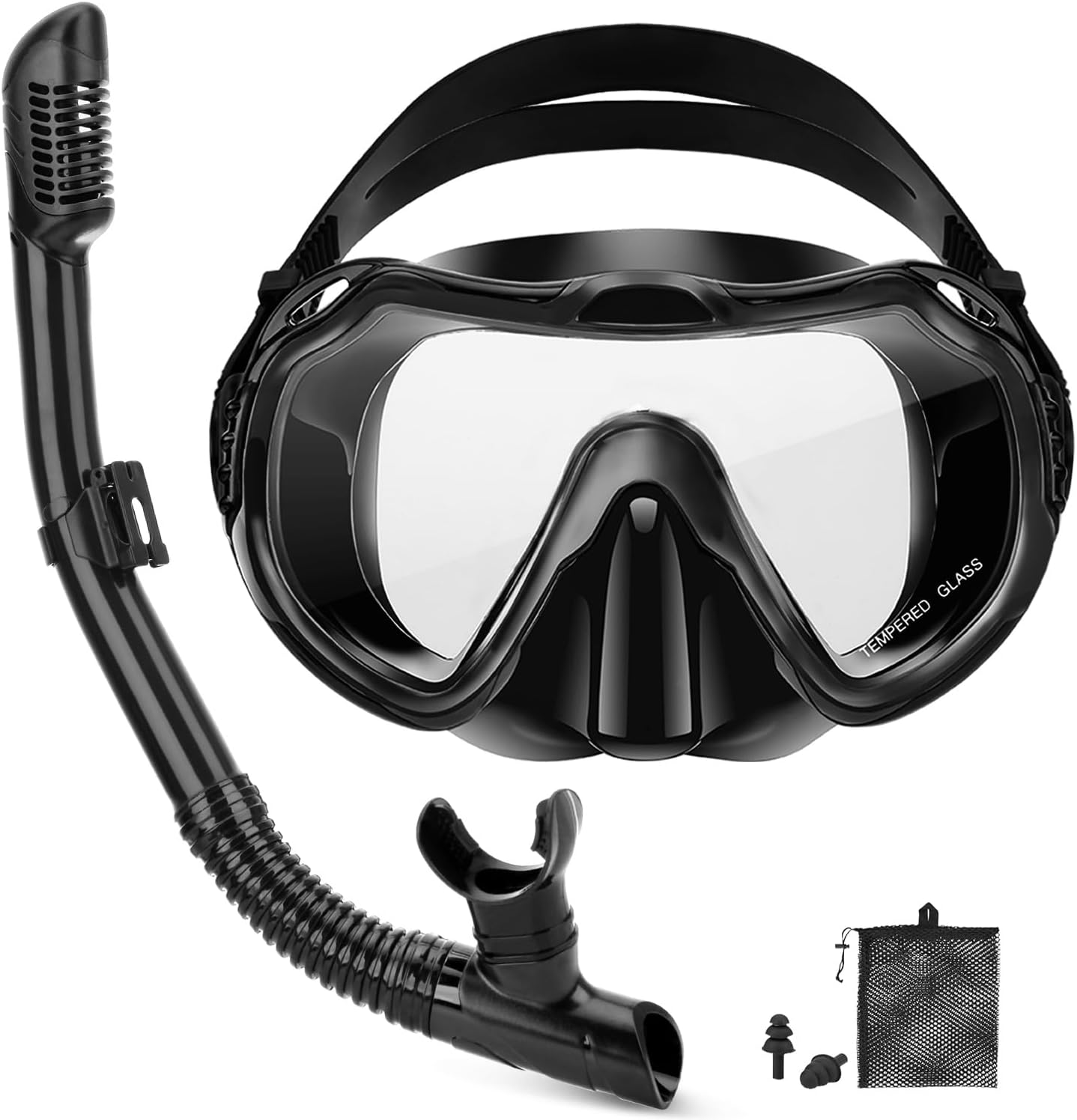 Panoramic Anti-Leak Adult Snorkel Set