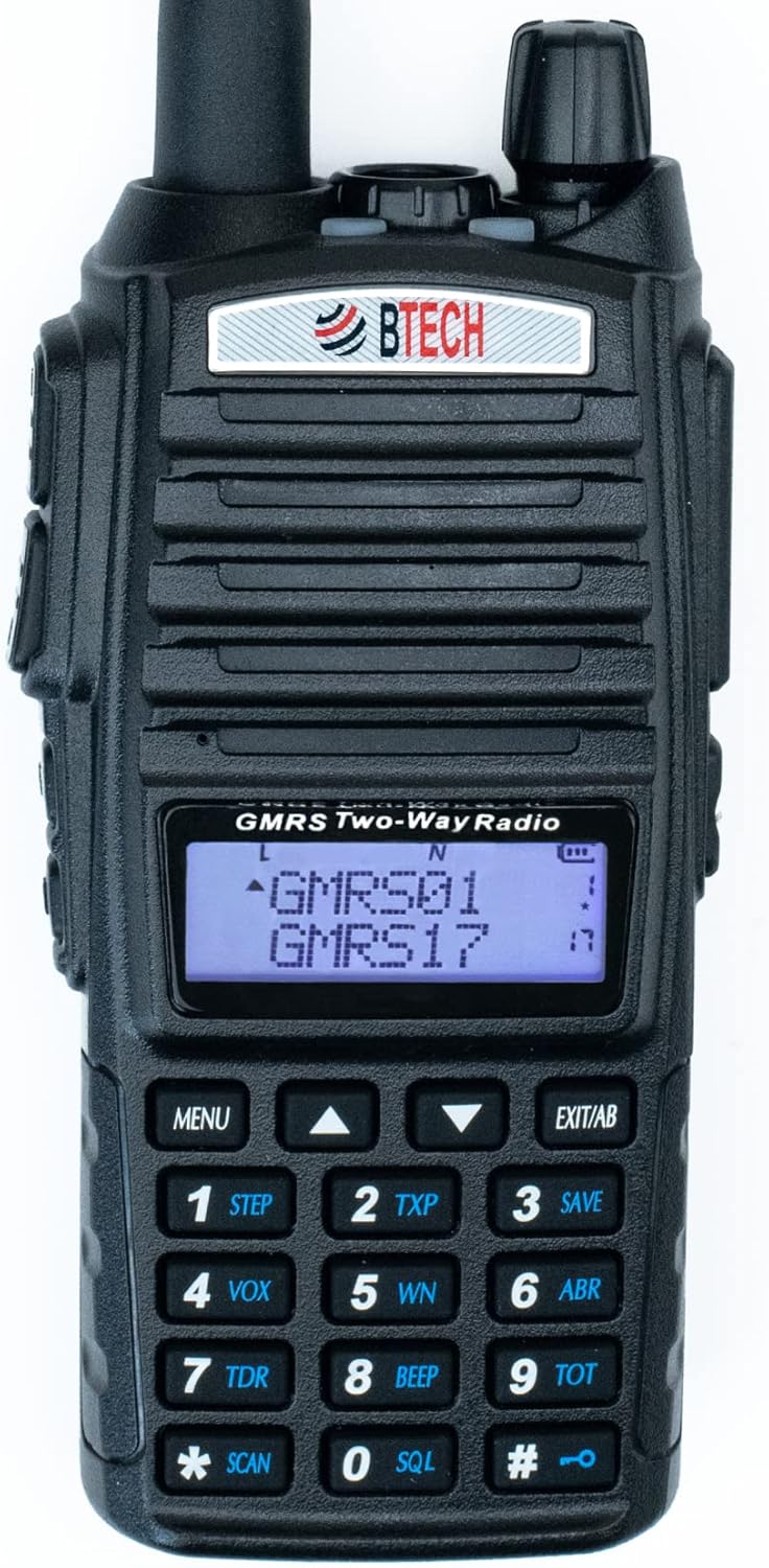 BTECH GMRS-V2 5W Two-Way Radio with 200 Channels and More