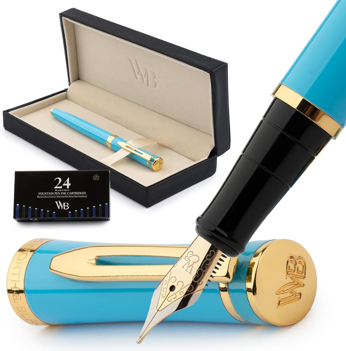 Elegant Fountain Pen Set for Smooth Writing and Calligraphy