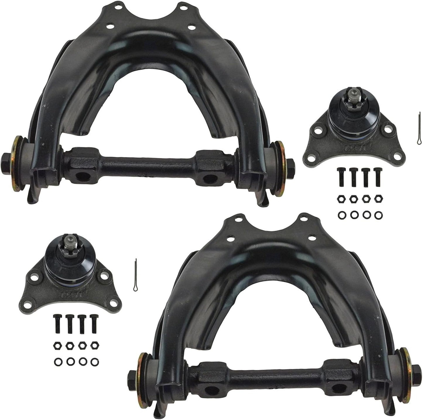 TRQ Front Upper Control Arm Set for 1989-1998 Toyota Pickup