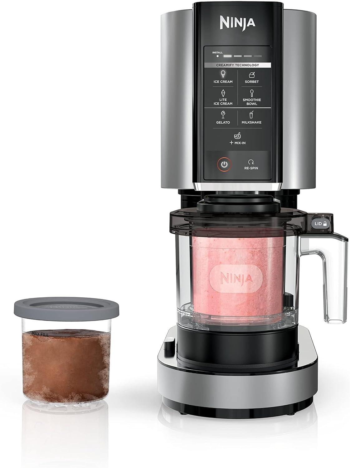 Ninja NC301 CREAMi Ice Cream Maker: 7 One-Touch Programs, Kid-Friendly!