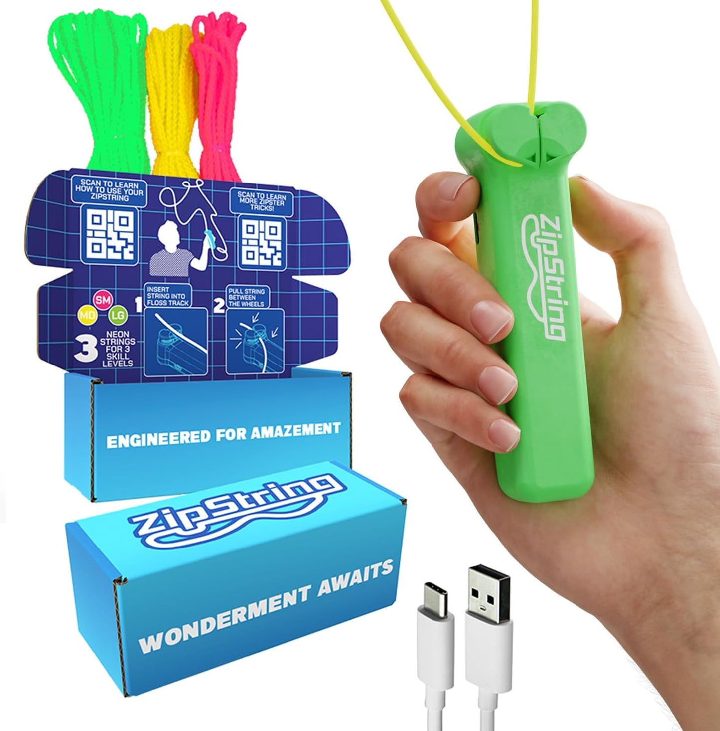 Classic Rope Launcher Toy for Endless Tricks & Fun - Luscious Lime