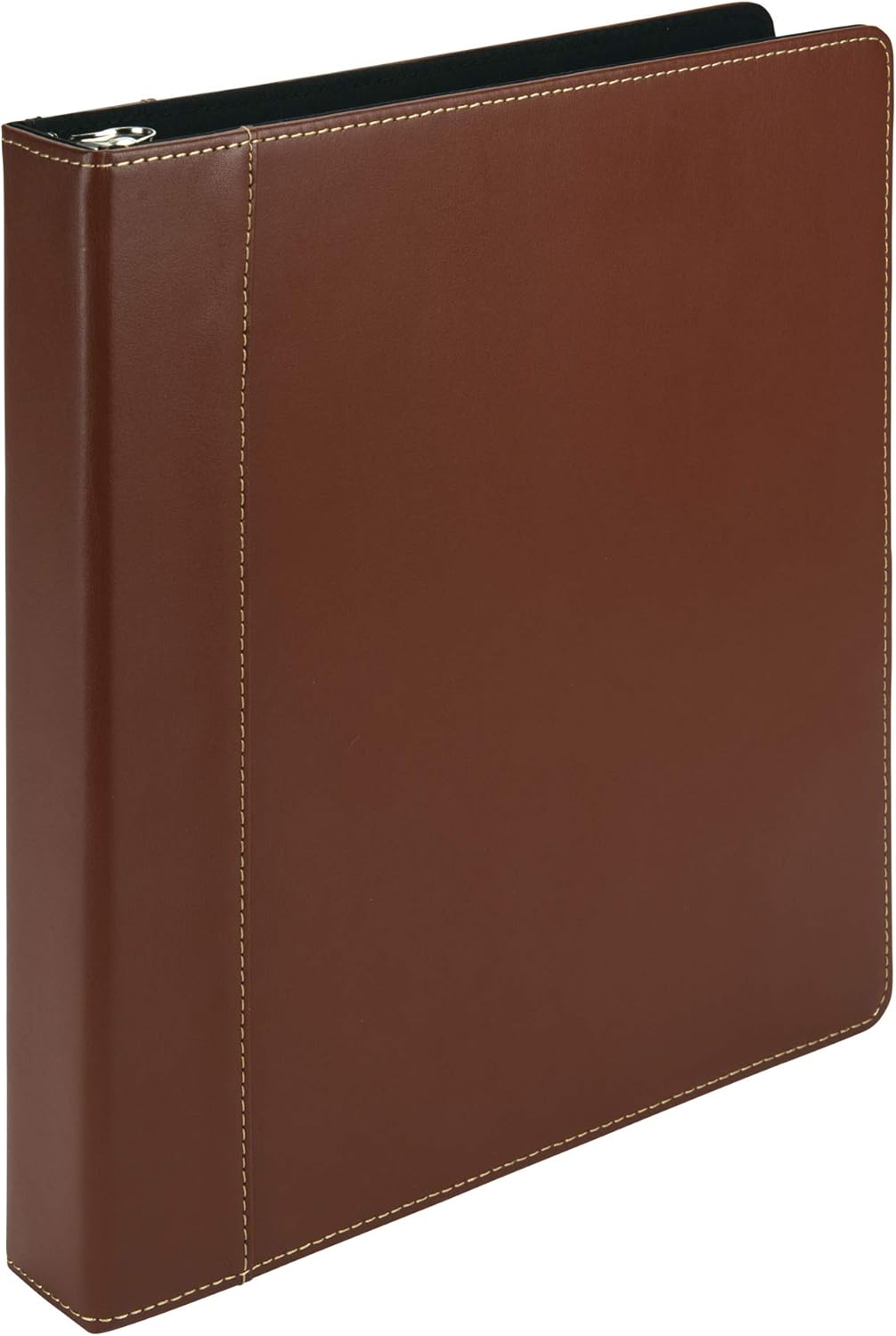 Samsill Brown Leather Binder - Stylish Organization!