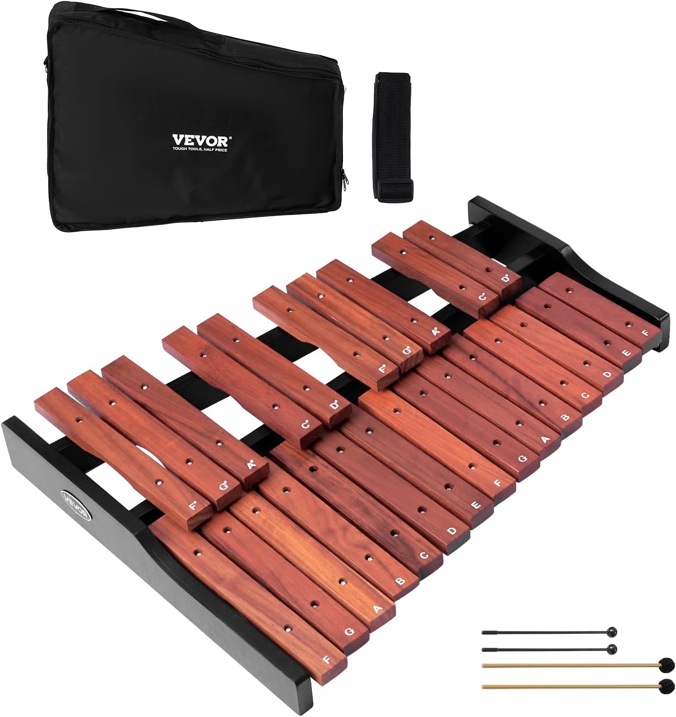 VEVOR Glockenspiel Xylophone with 25 Notes for Music Learning