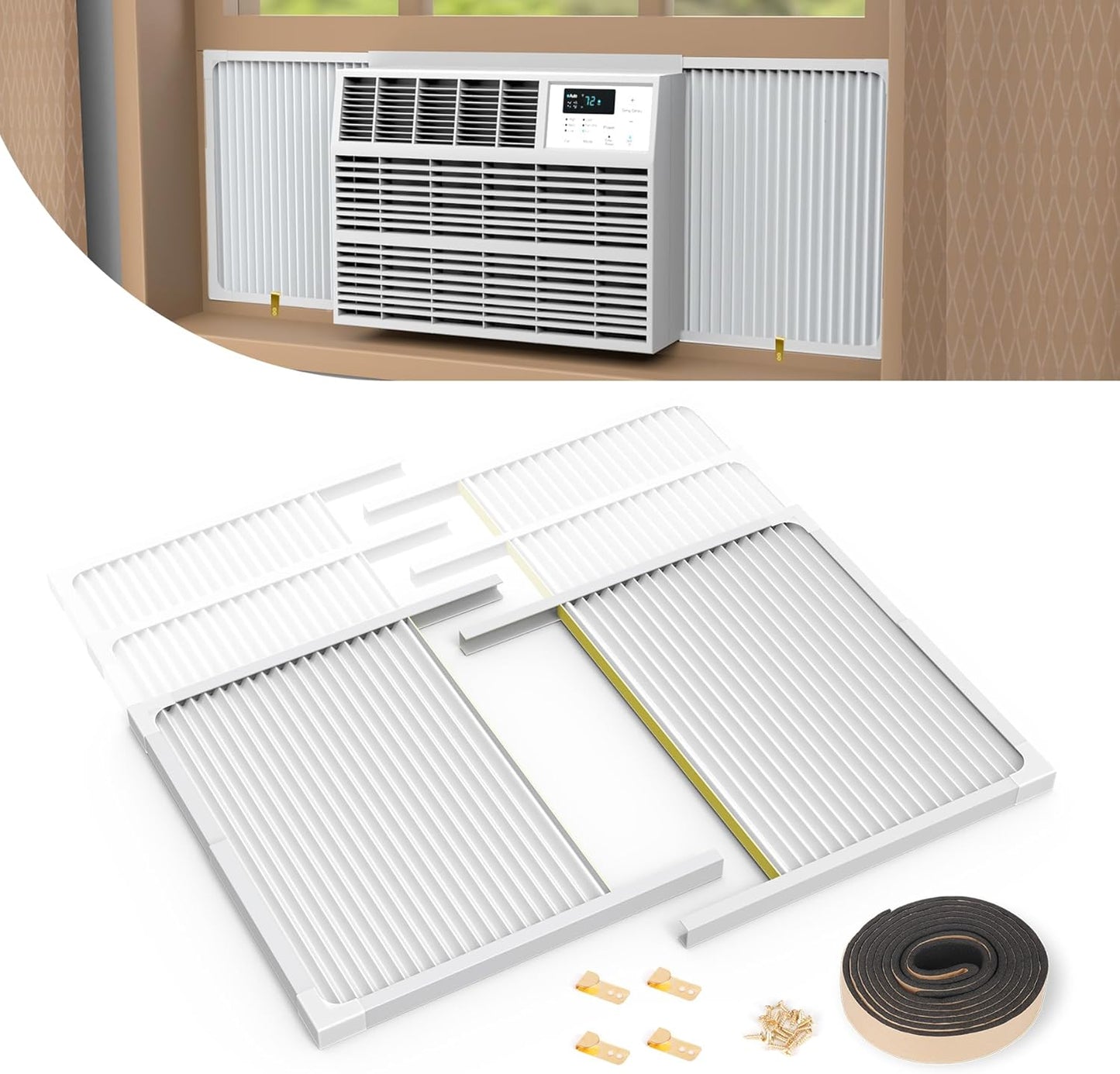 Adjustable AC Side Panels for Custom Fit