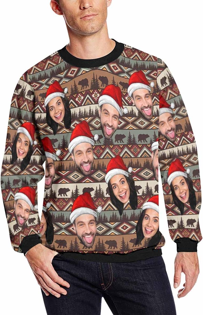 Personalized Photo Christmas Sweater for Men - Jaydouble