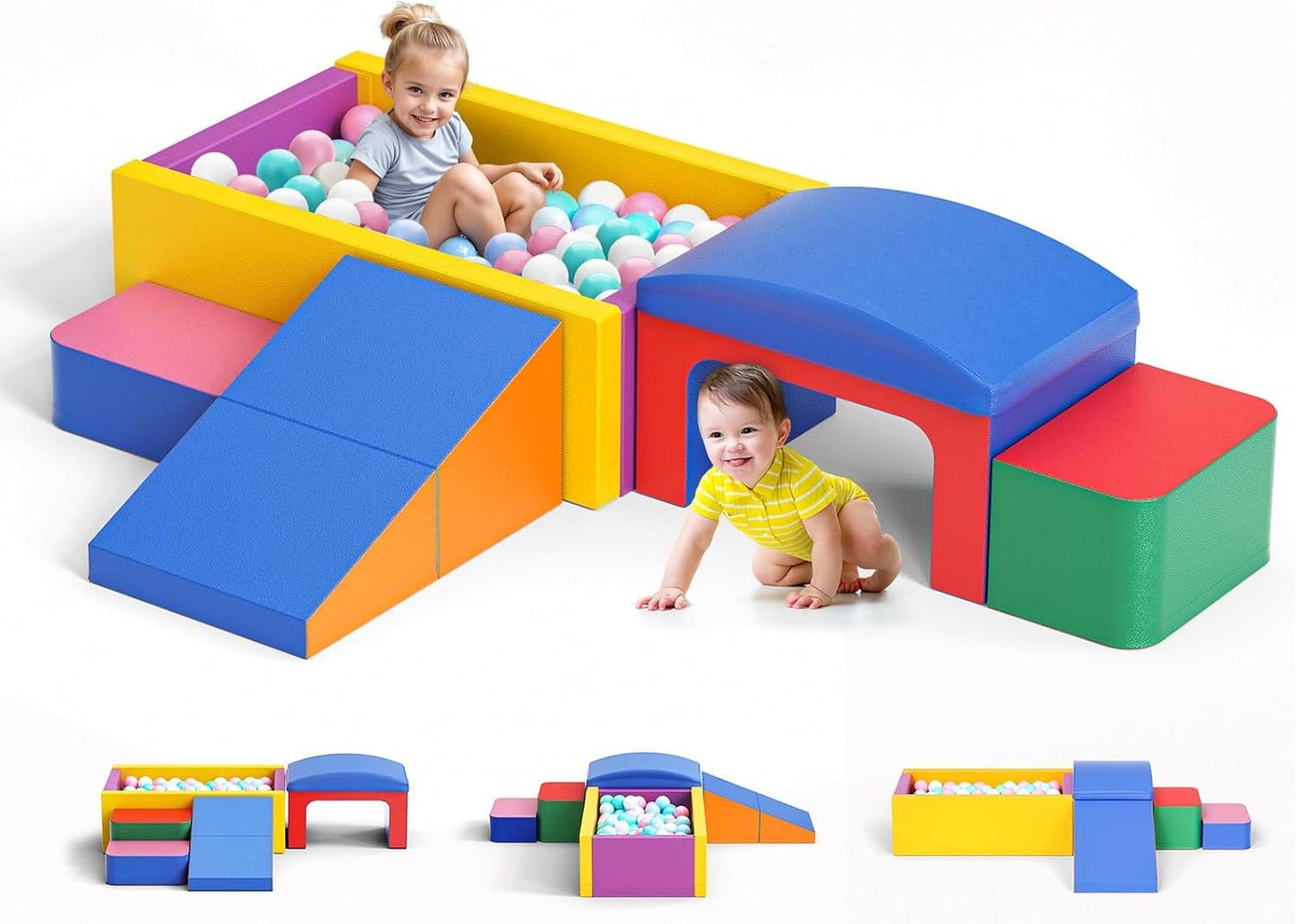 Lischwert Foam Climbing Blocks for Toddlers - Safe Play Set