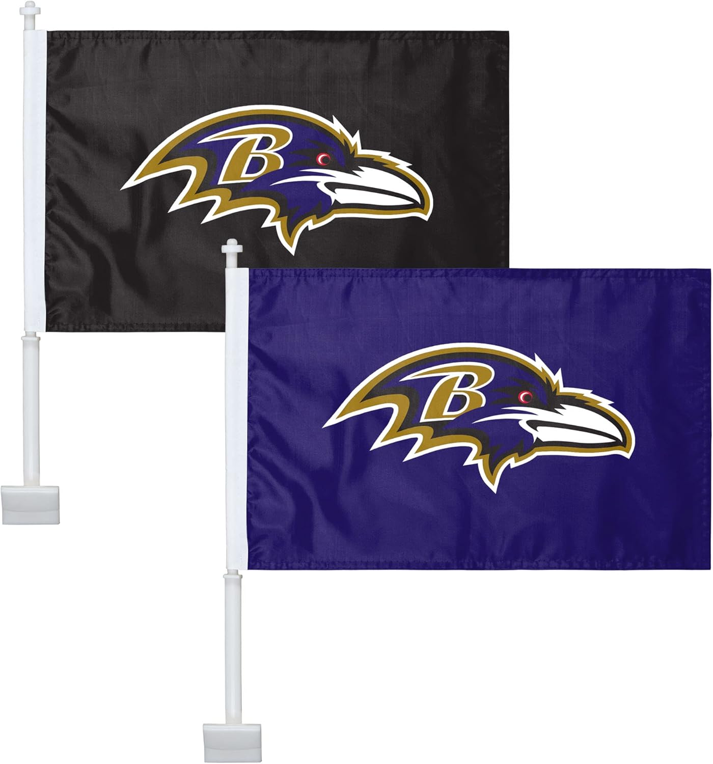 NFL 2 Pack Solid Car Flag - Show Your Team Spirit on the Go